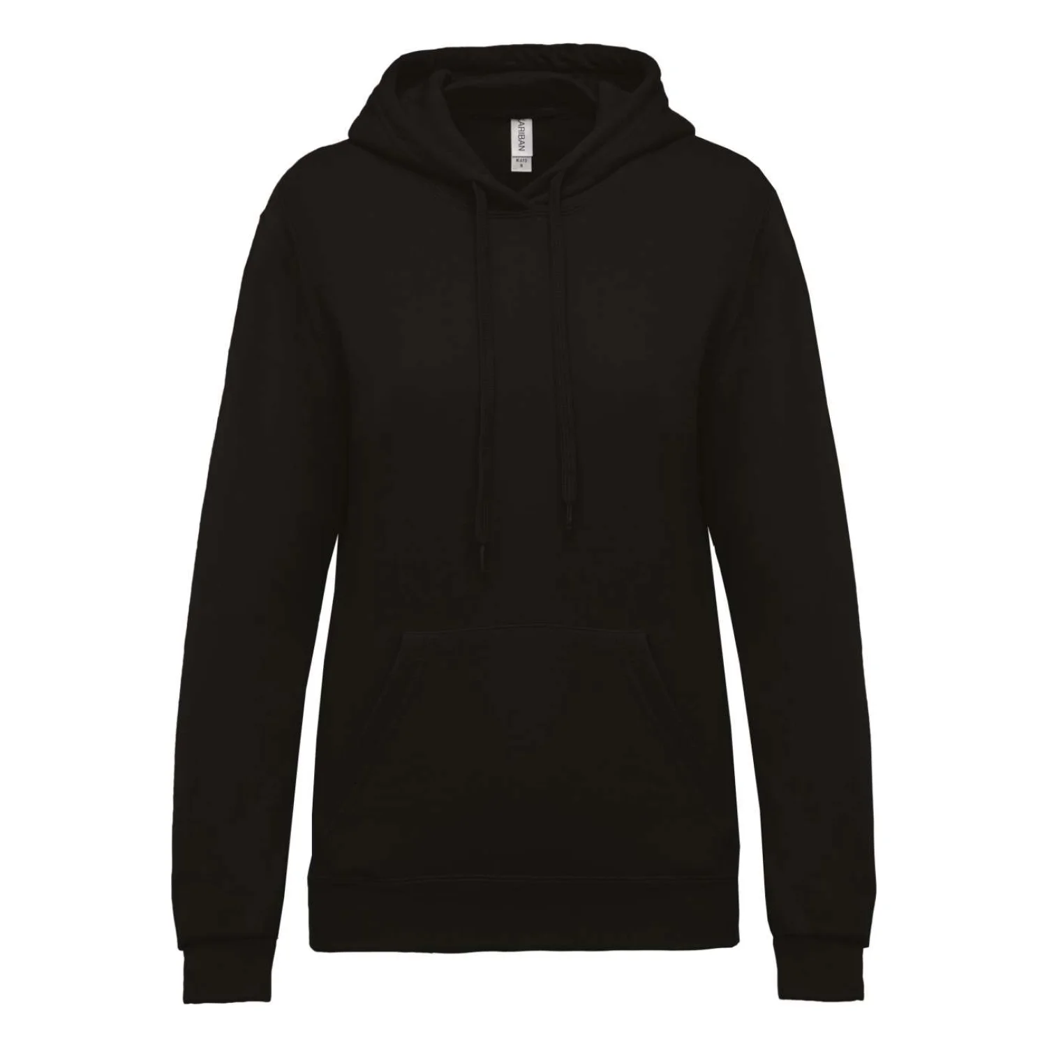 Kariban Női kapucnis pulóver pulóverek és kardigán Black