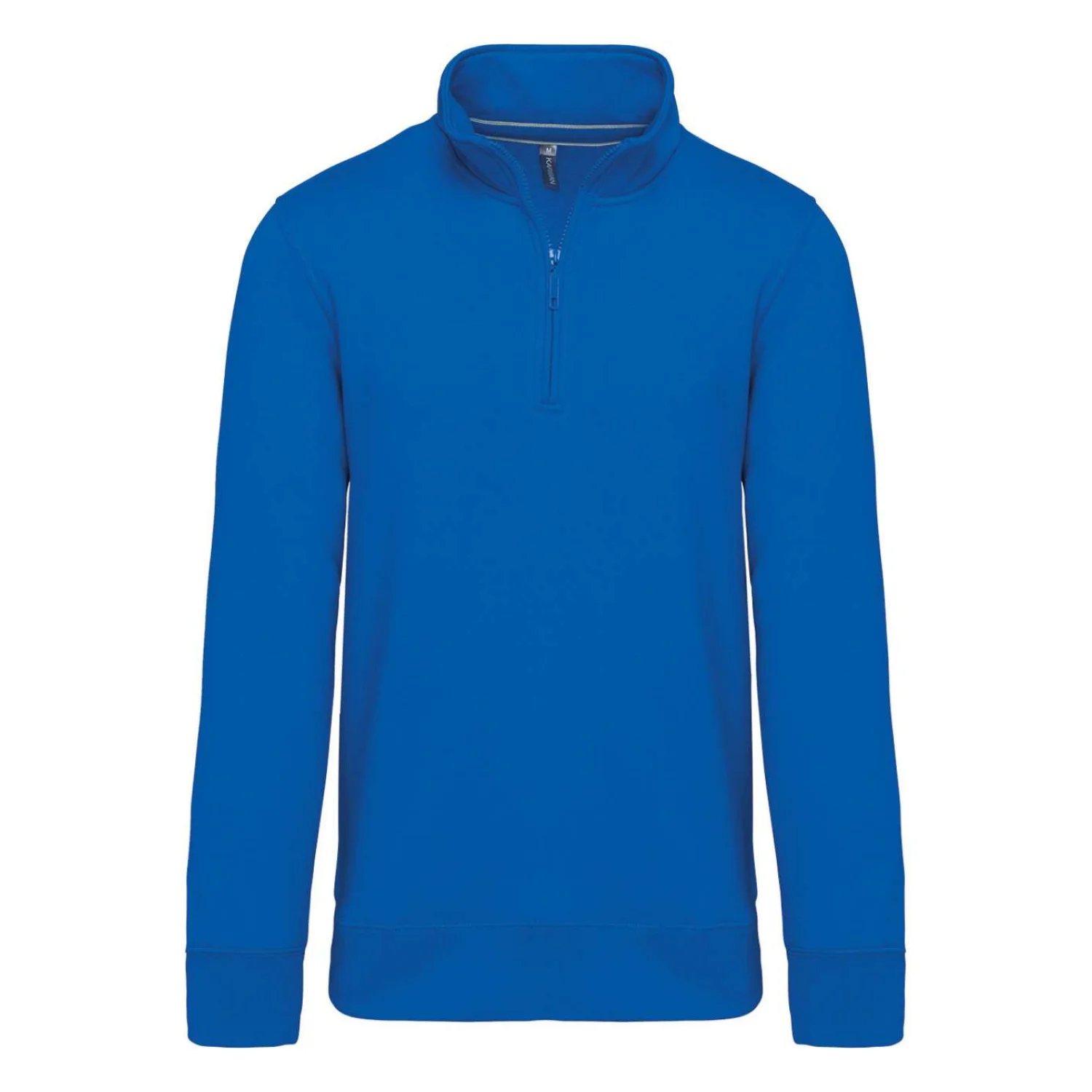 Kariban Cipzáras nyakú pulóver pulóverek és kardigán Light Royal Blue