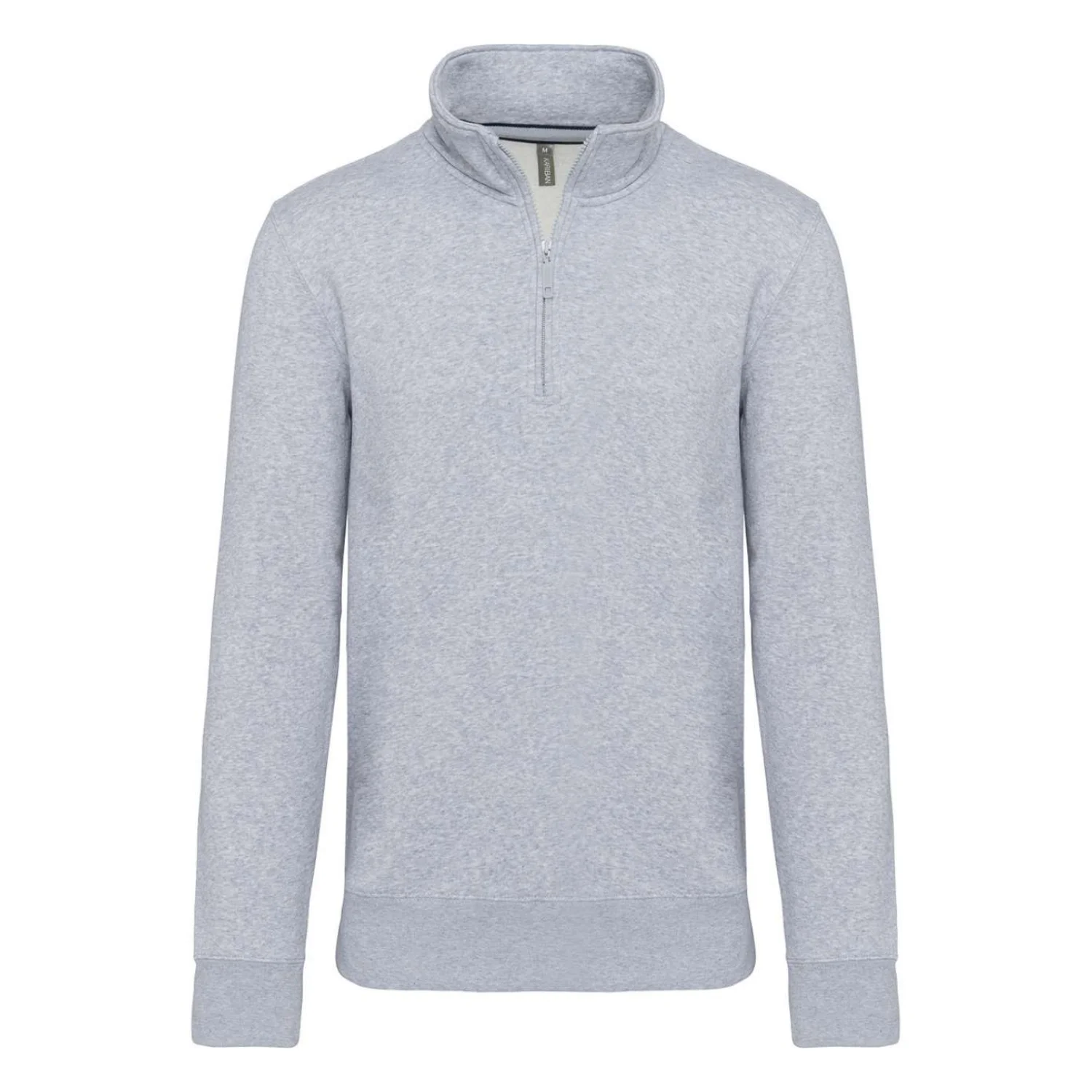Kariban Cipzáras nyakú pulóver pulóverek és kardigán Oxford Grey