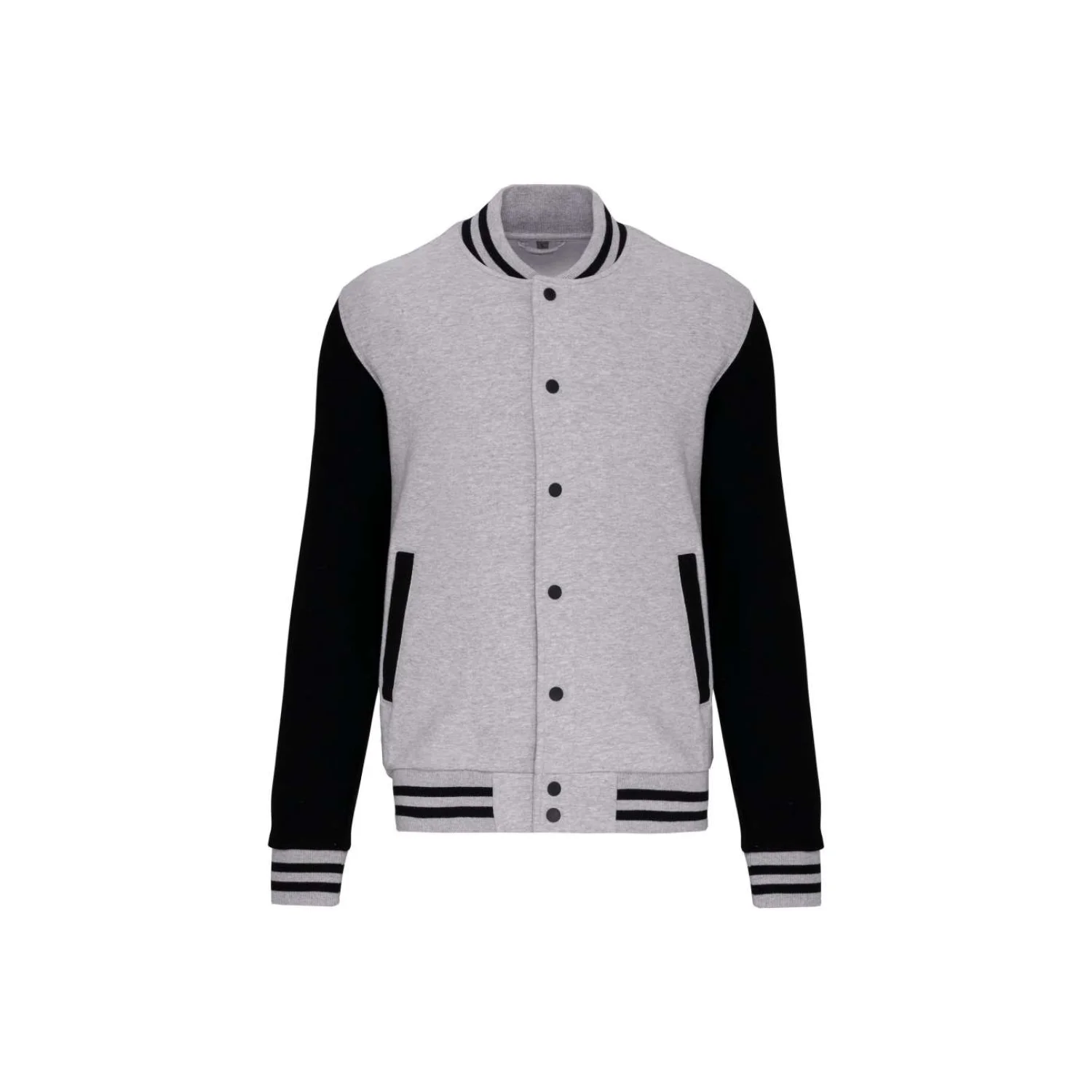 Kariban Uniszex teddy kabát pulóverek és kardigán Oxford Grey/Black