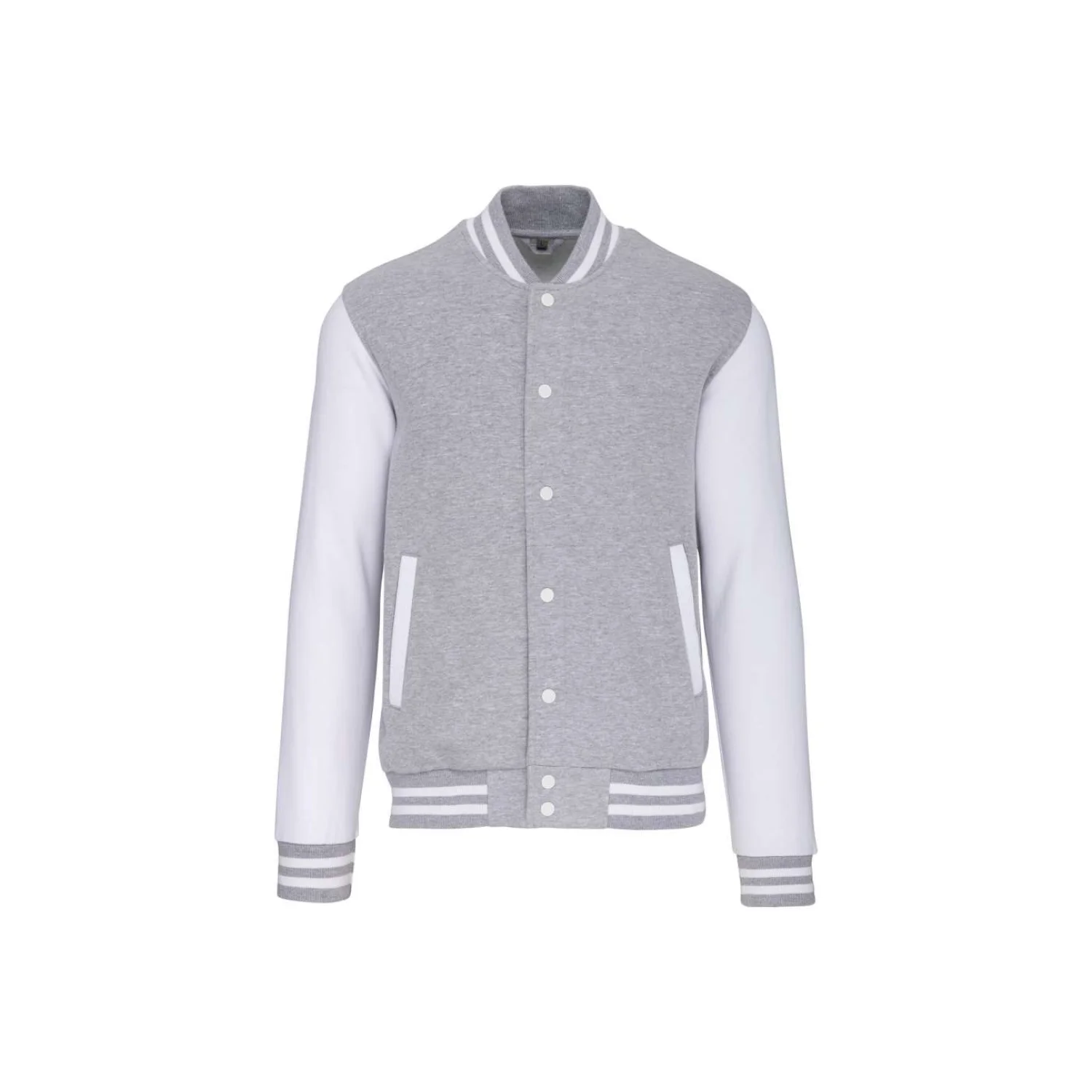 Kariban Uniszex teddy kabát pulóverek és kardigán Oxford Grey/White