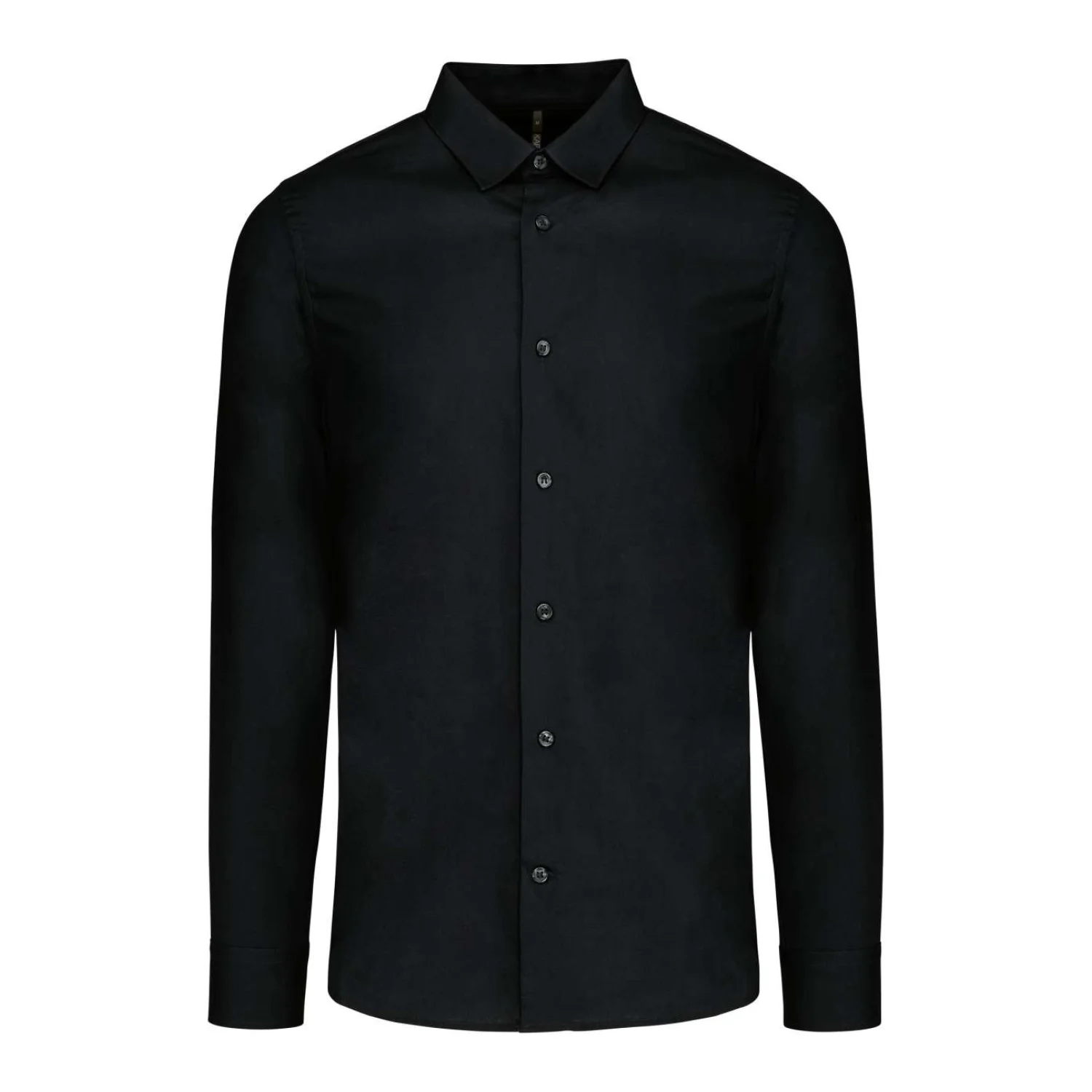 Kariban Férfi hosszú ujjú poplin ing Black
