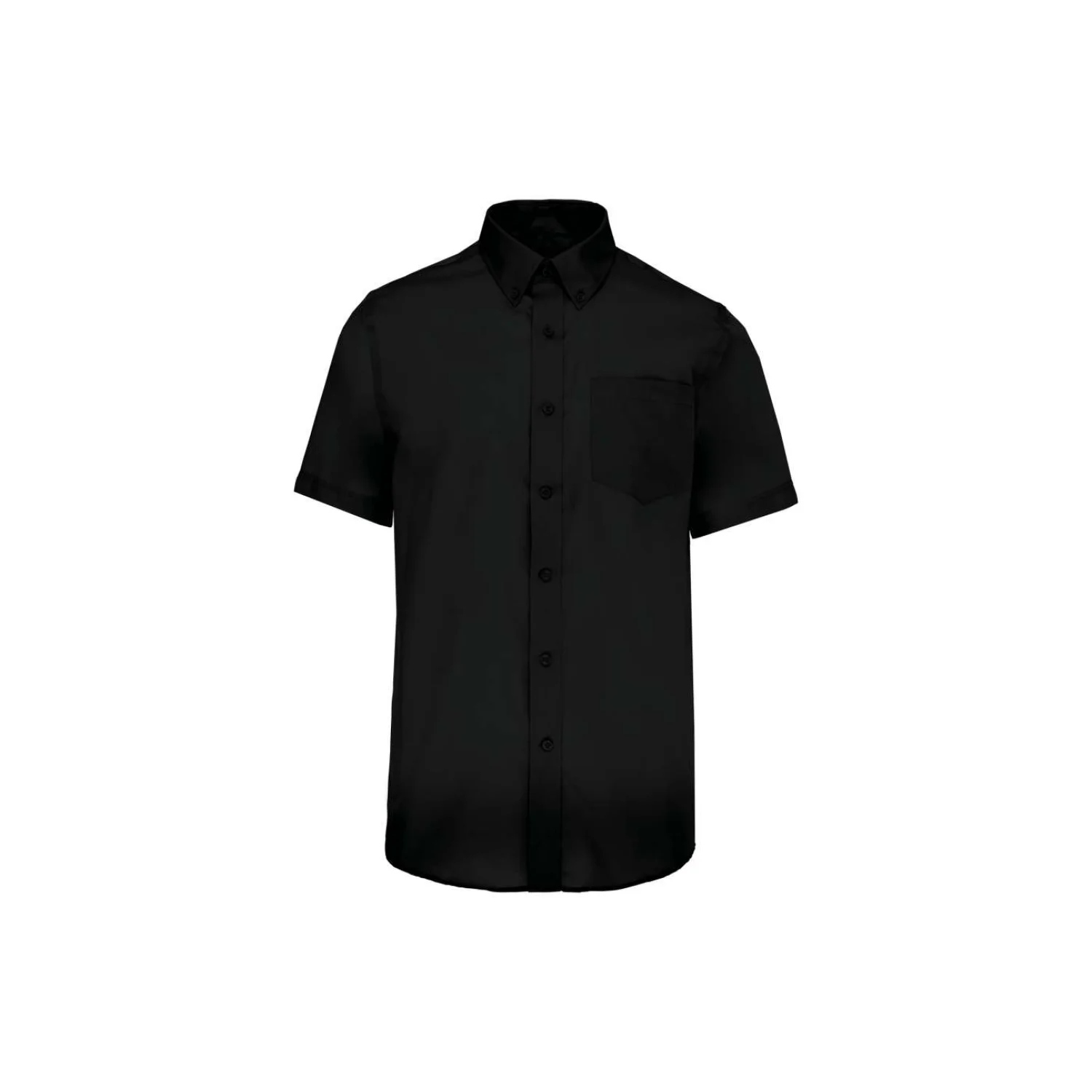 Kariban Férfi rövid ujjú prémium vasalásmentes ing Black