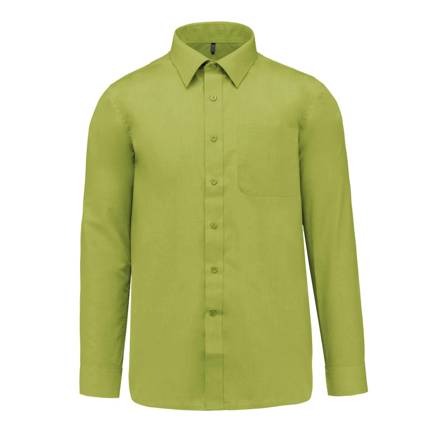 Kariban Jofrey - férfi hoszú ujjú könnyen kezelhető polycotton poplin ing Burnt Lime