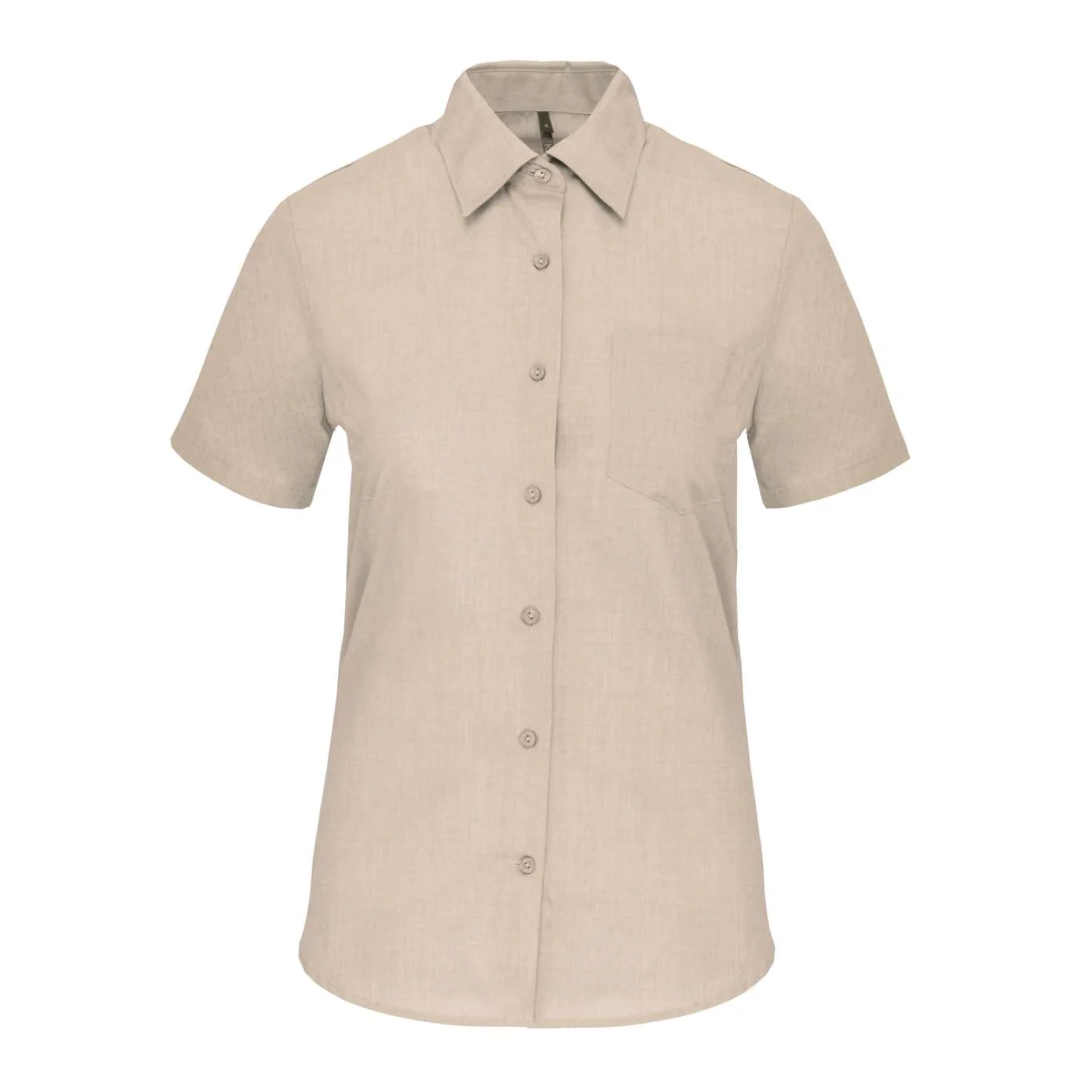 Kariban Judith - női rövid ujjú könnyen kezelhető polycotton poplin ing Angora