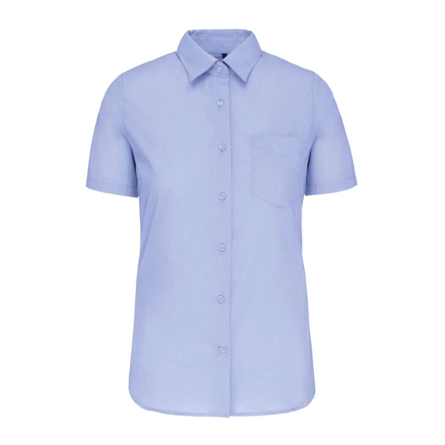 Kariban Judith - női rövid ujjú könnyen kezelhető polycotton poplin ing Bright Sky