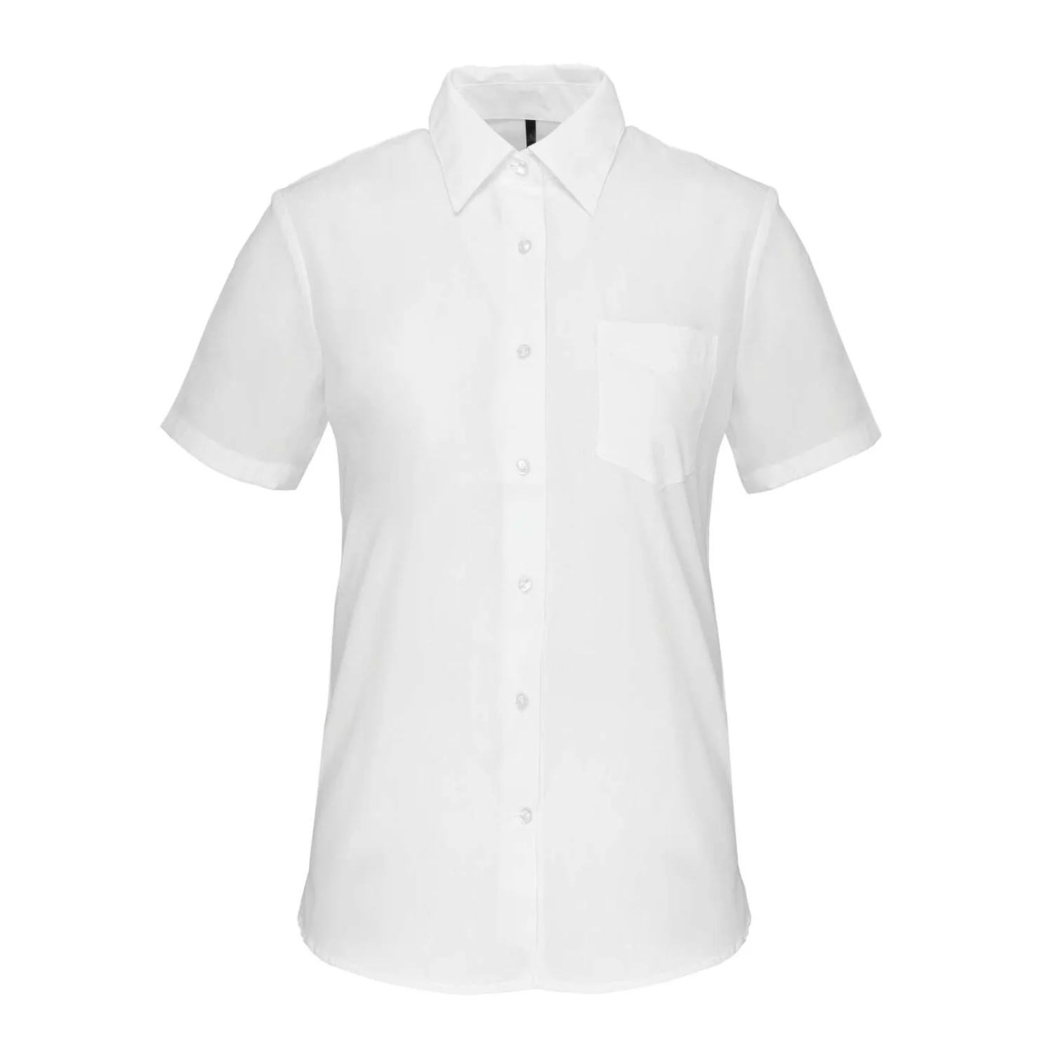 Kariban Judith - női rövid ujjú könnyen kezelhető polycotton poplin ing White
