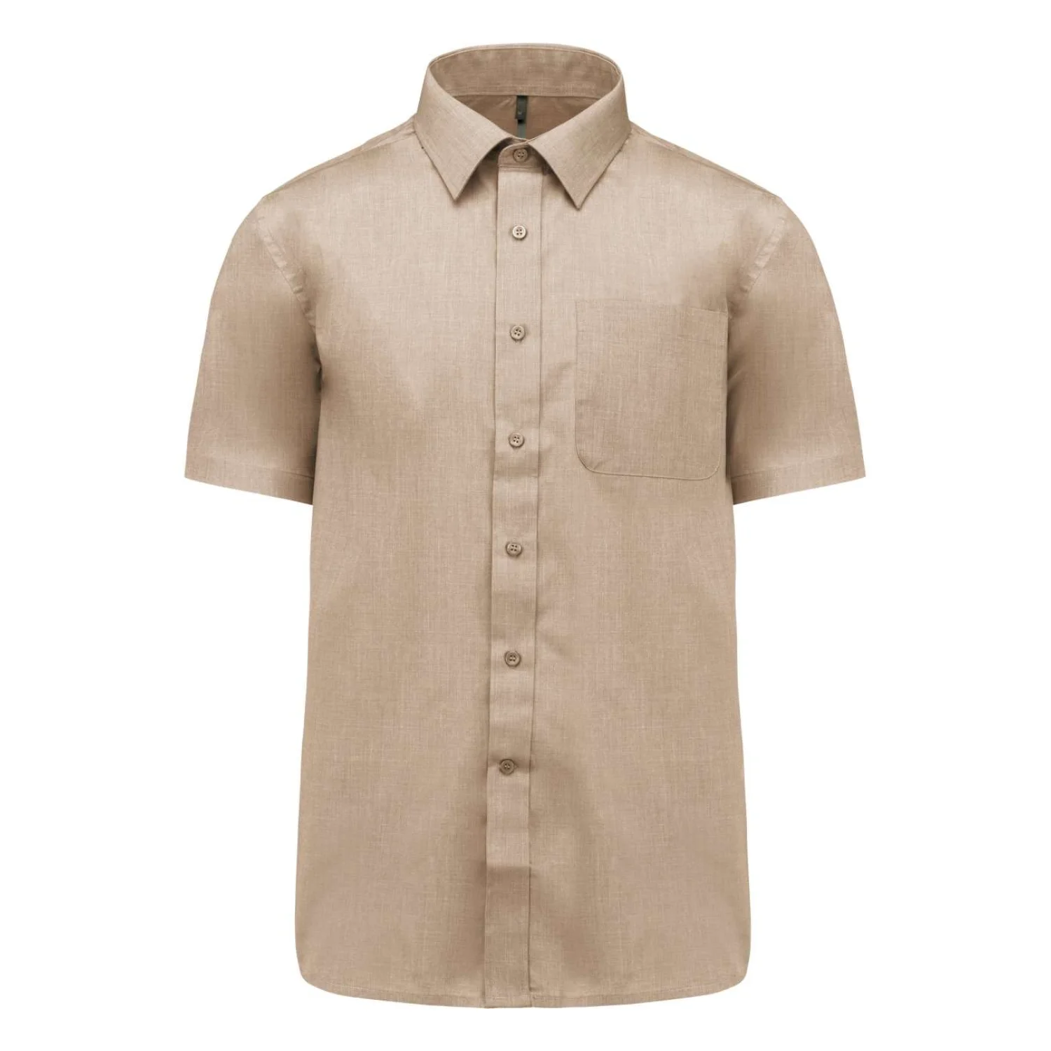Kariban Ace - férfi rövid ujjú könnyen kezelhető polycotton poplin ing Angora