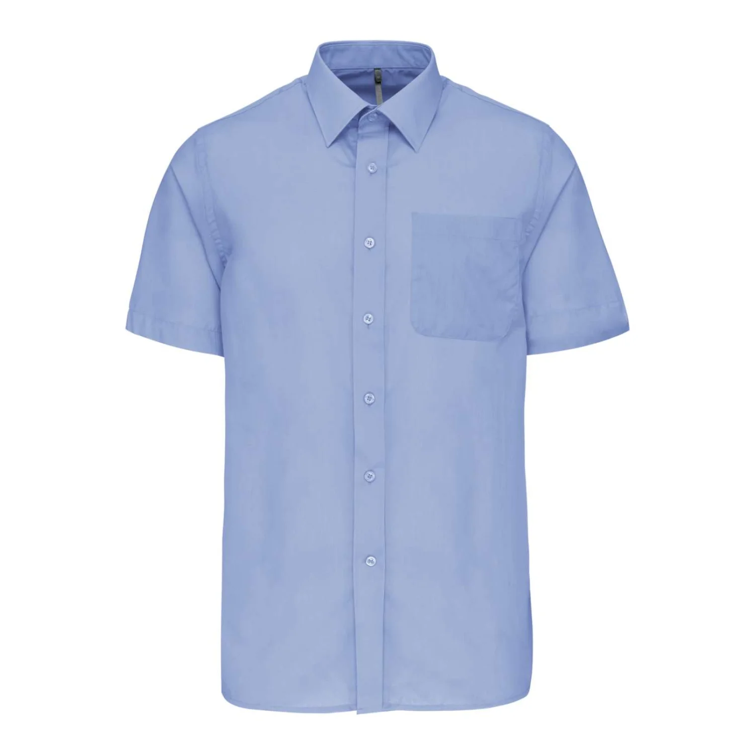 Kariban Ace - férfi rövid ujjú könnyen kezelhető polycotton poplin ing Bright Sky