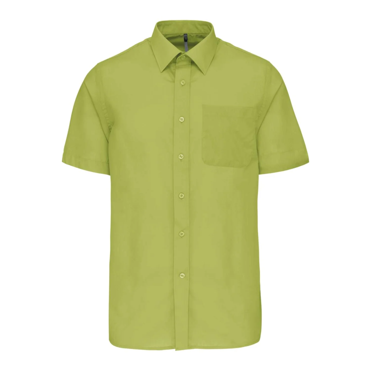 Kariban Ace - férfi rövid ujjú könnyen kezelhető polycotton poplin ing Burnt Lime