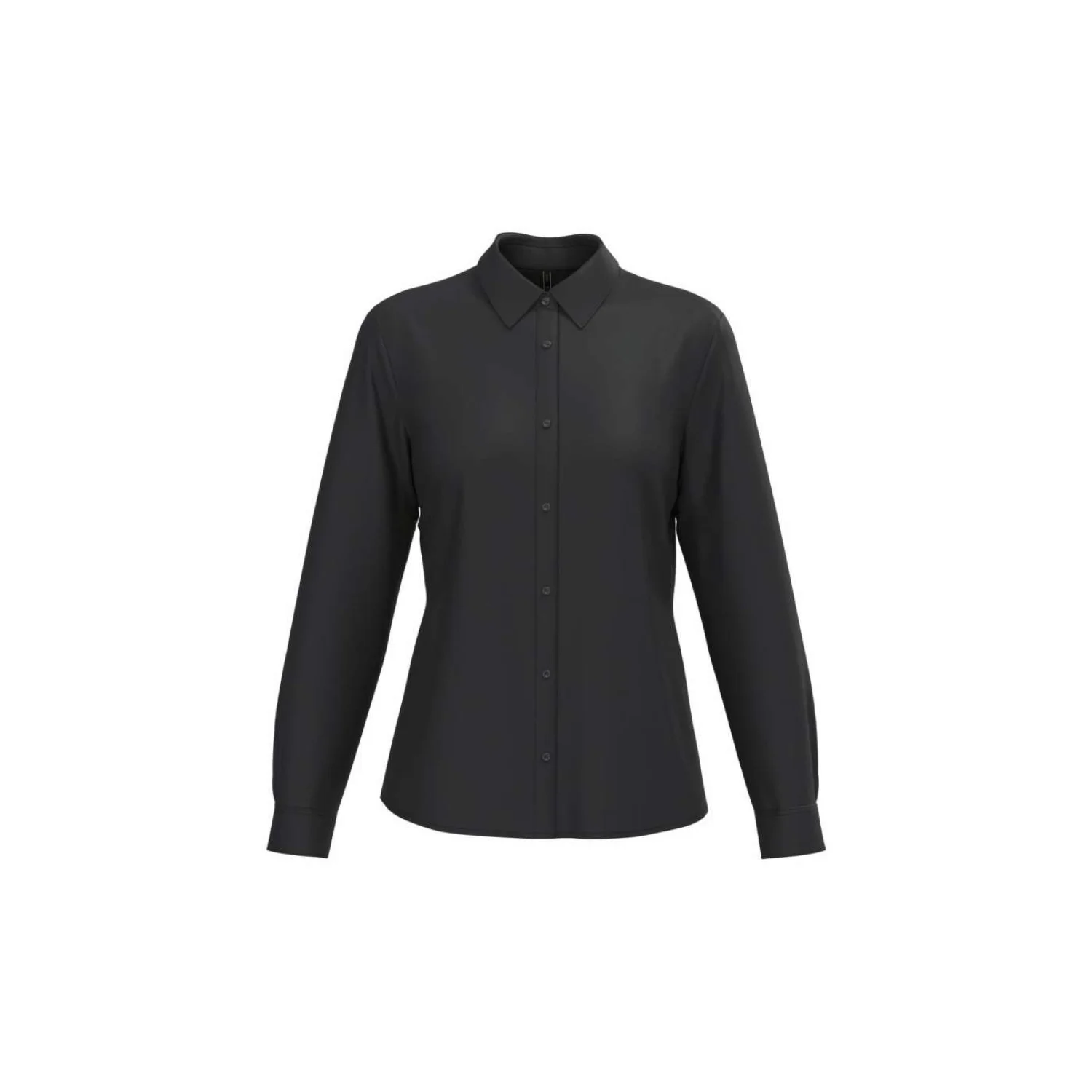 Kariban Női poplin easy care polycotton ing Black