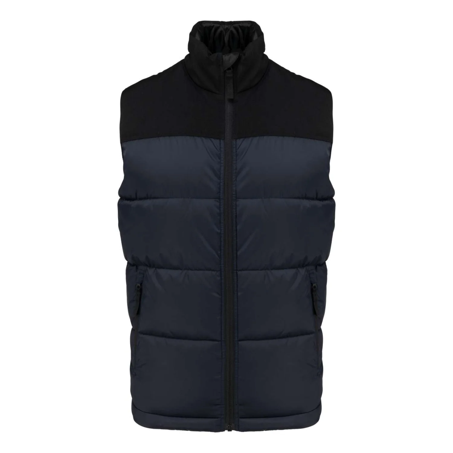 Kariban Uniszex két színű bélelt mellény Navy/Black