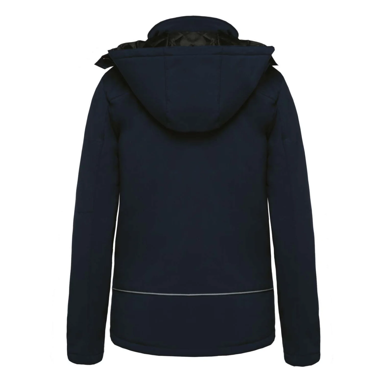 Kariban Női kapucnis softshell bélelt parka kabátok és dzseki Navy