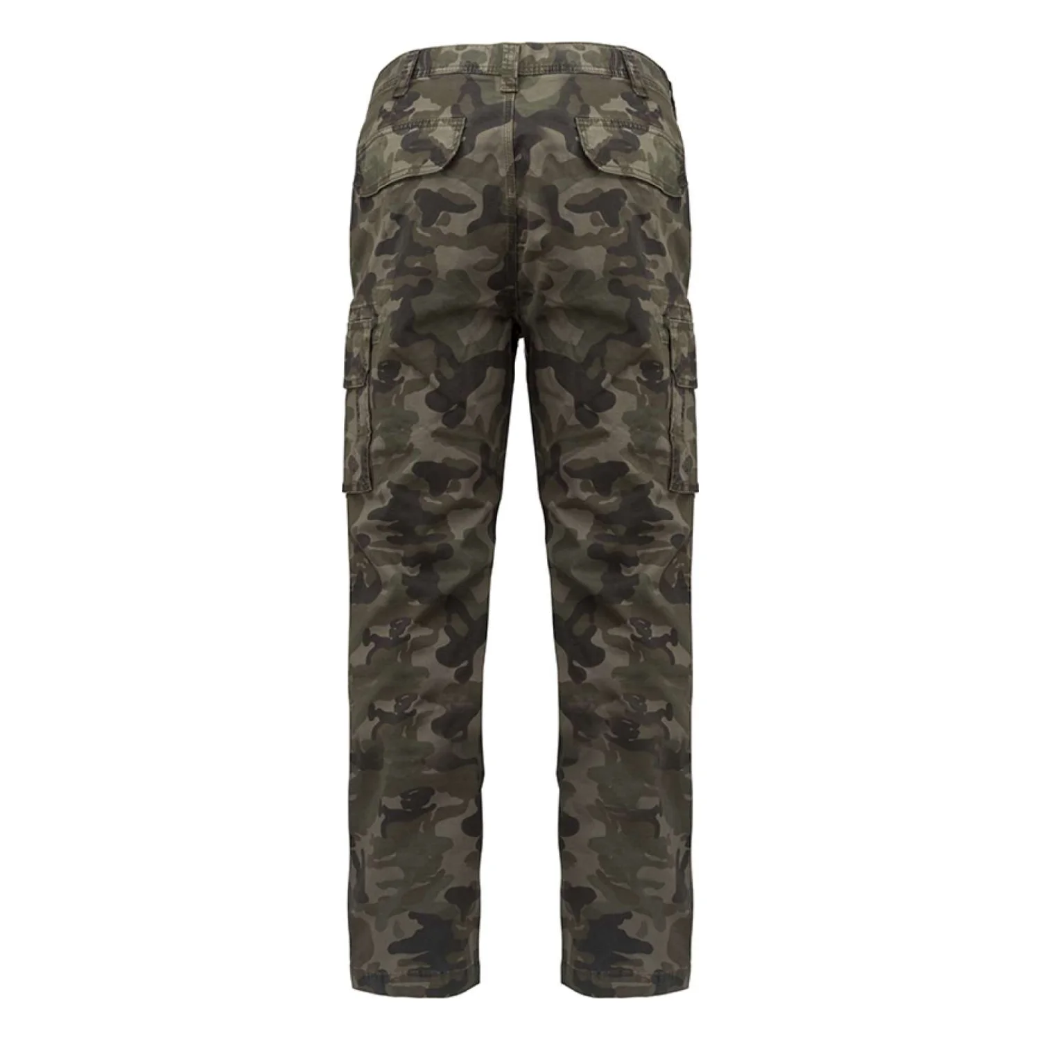 Kariban Férfi sokzsebes nadrág Olive Camouflage