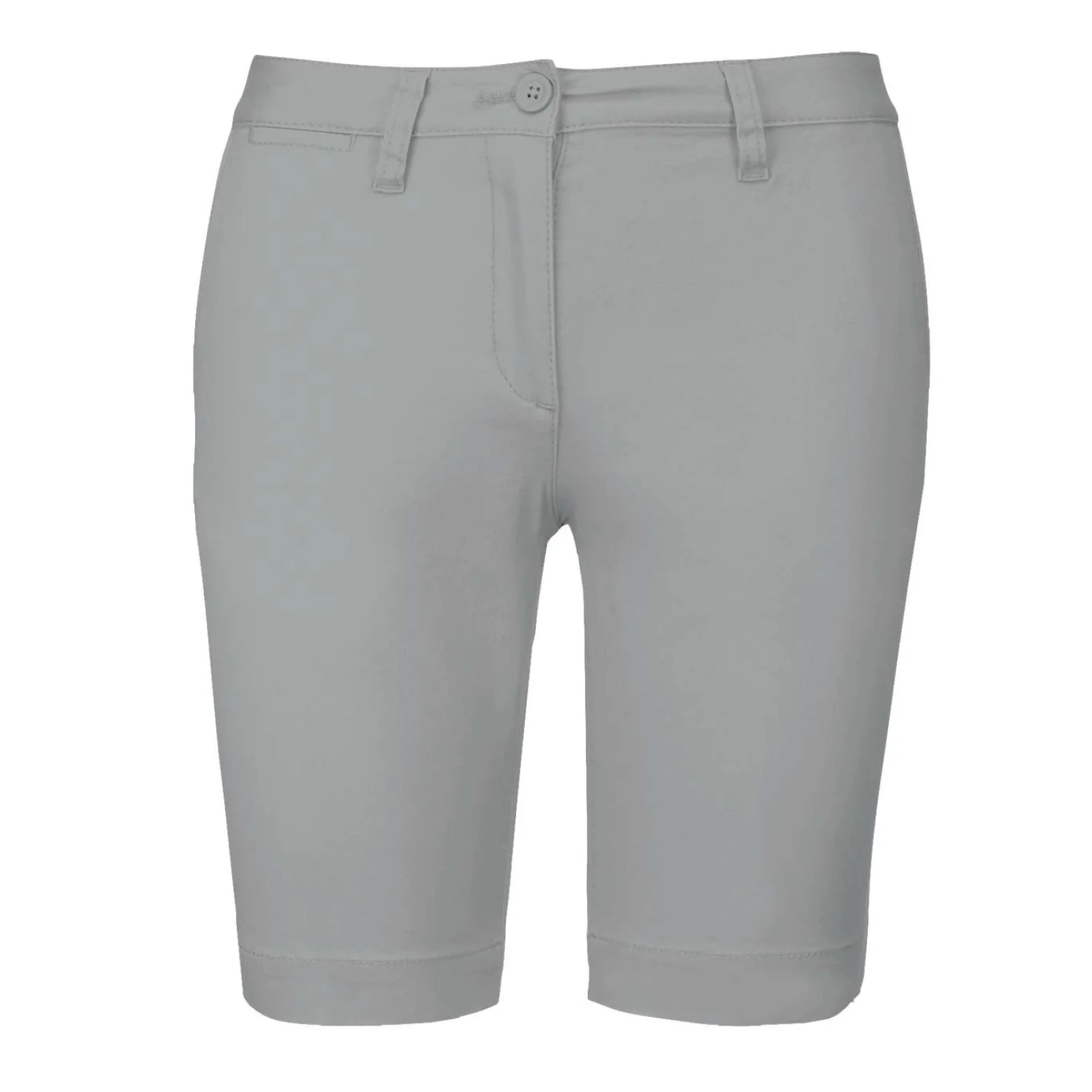 Kariban Női chino bermuda short derekas nadrág Fine Grey