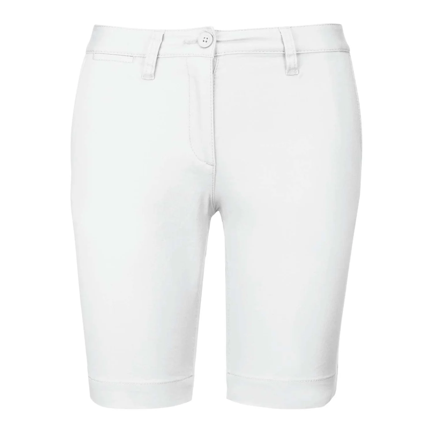 Kariban Női chino bermuda short derekas nadrág White