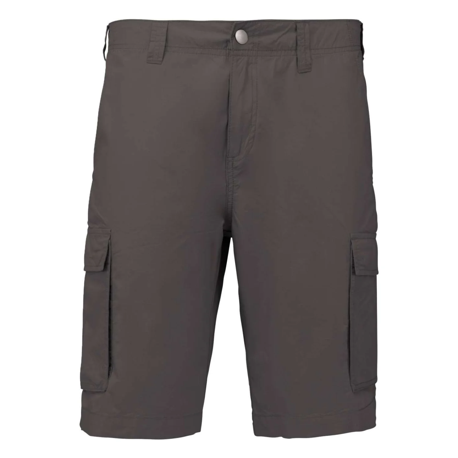 Kariban Férfi könnyű sokzsebes bermuda short derekas nadrág Light Charcoal