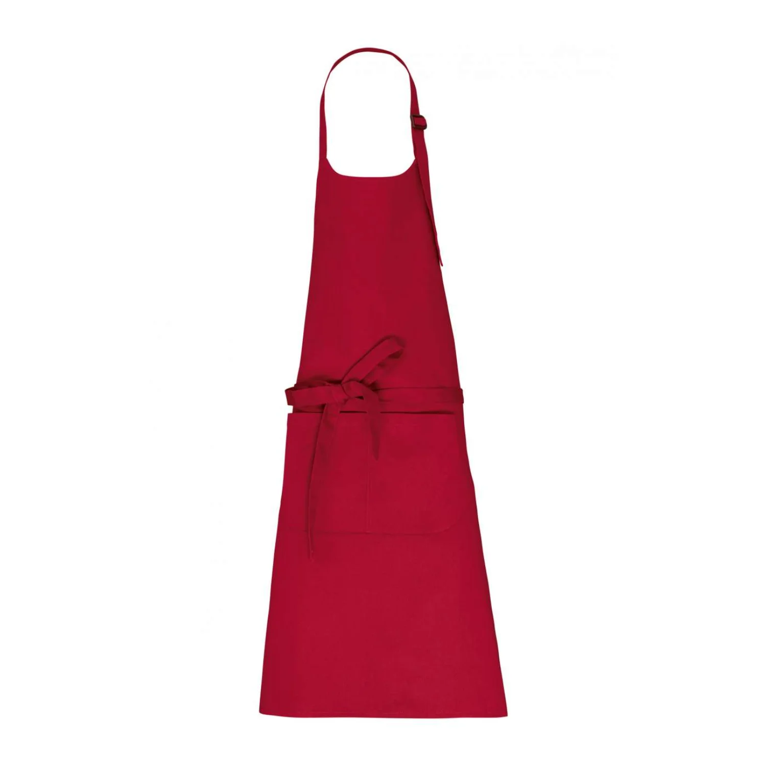 Kariban Zsebes kötény organikus pamutból vendéglátás és egészségügy Hibiscus Red
