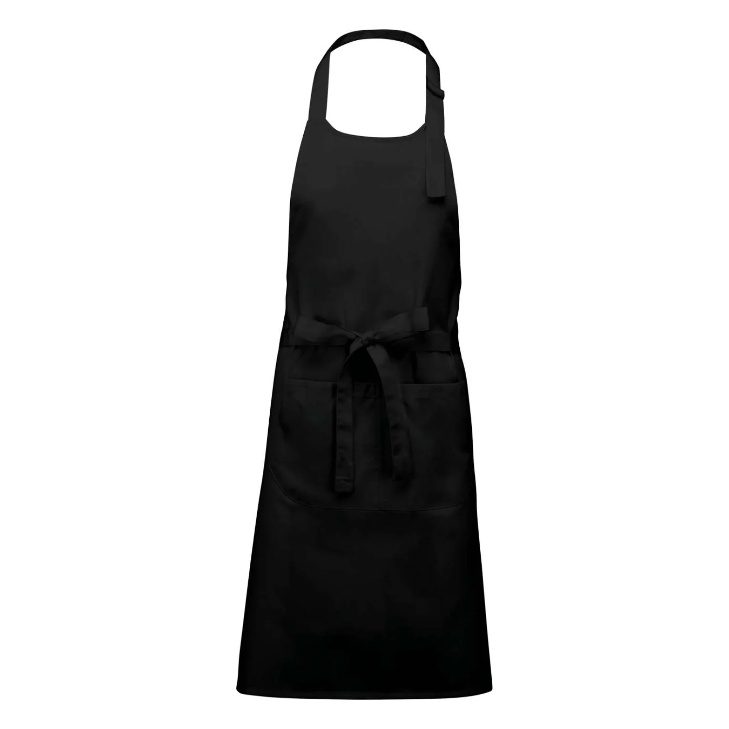 Kariban Magas hőfokon mosható polycotton kötény vendéglátás és egészségügy Black
