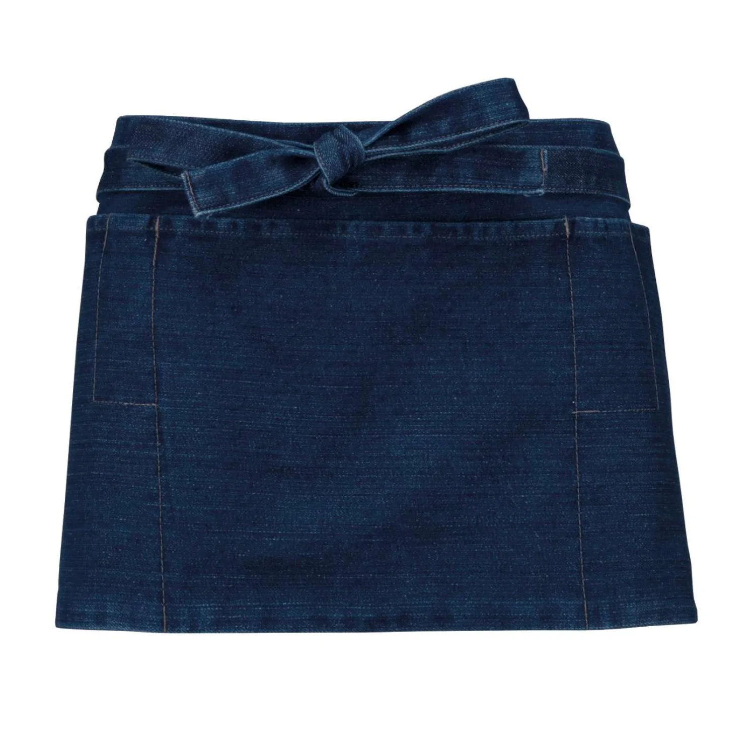 Kariban Pultos kötény - bisztró stílusú derékkötény vendéglátás és egészségügy Denim