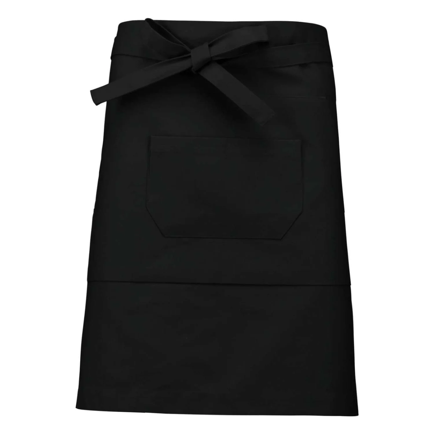 Kariban Polycotton középhosszú kötény vendéglátás és egészségügy Black