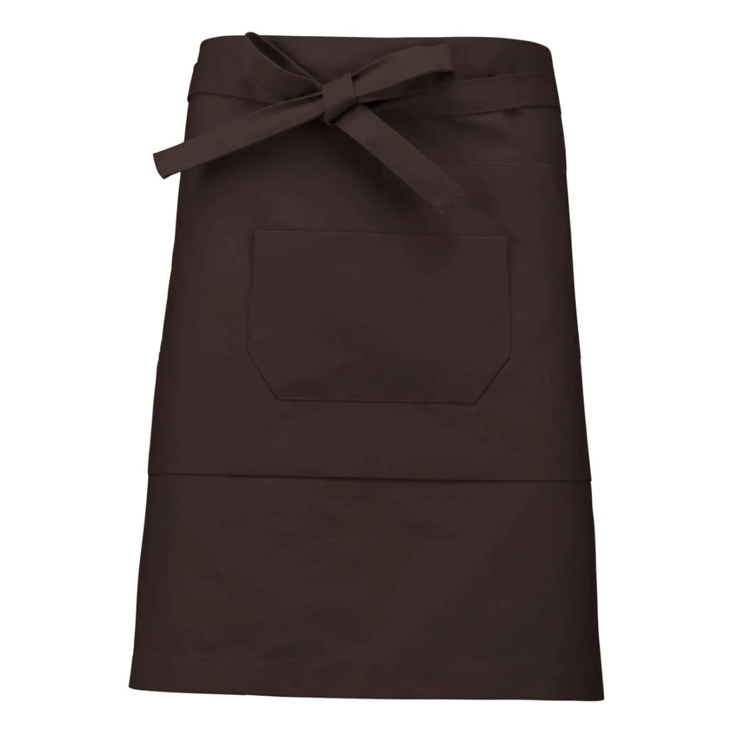 Kariban Polycotton középhosszú kötény vendéglátás és egészségügy Chocolate