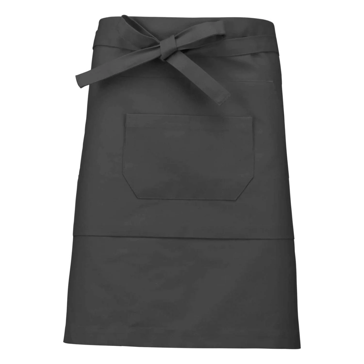 Kariban Polycotton középhosszú kötény vendéglátás és egészségügy Dark Grey