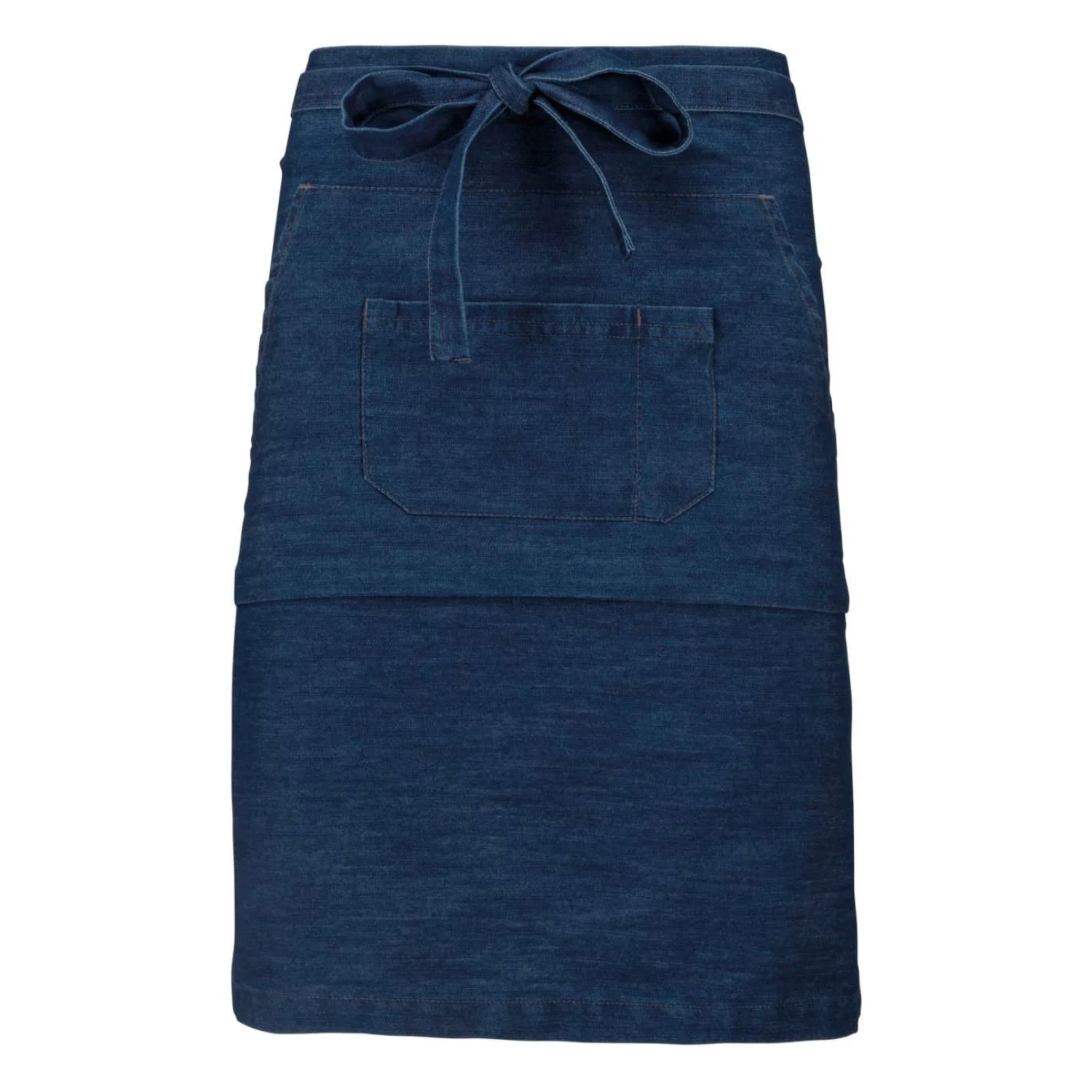 Kariban Polycotton középhosszú kötény vendéglátás és egészségügy Denim