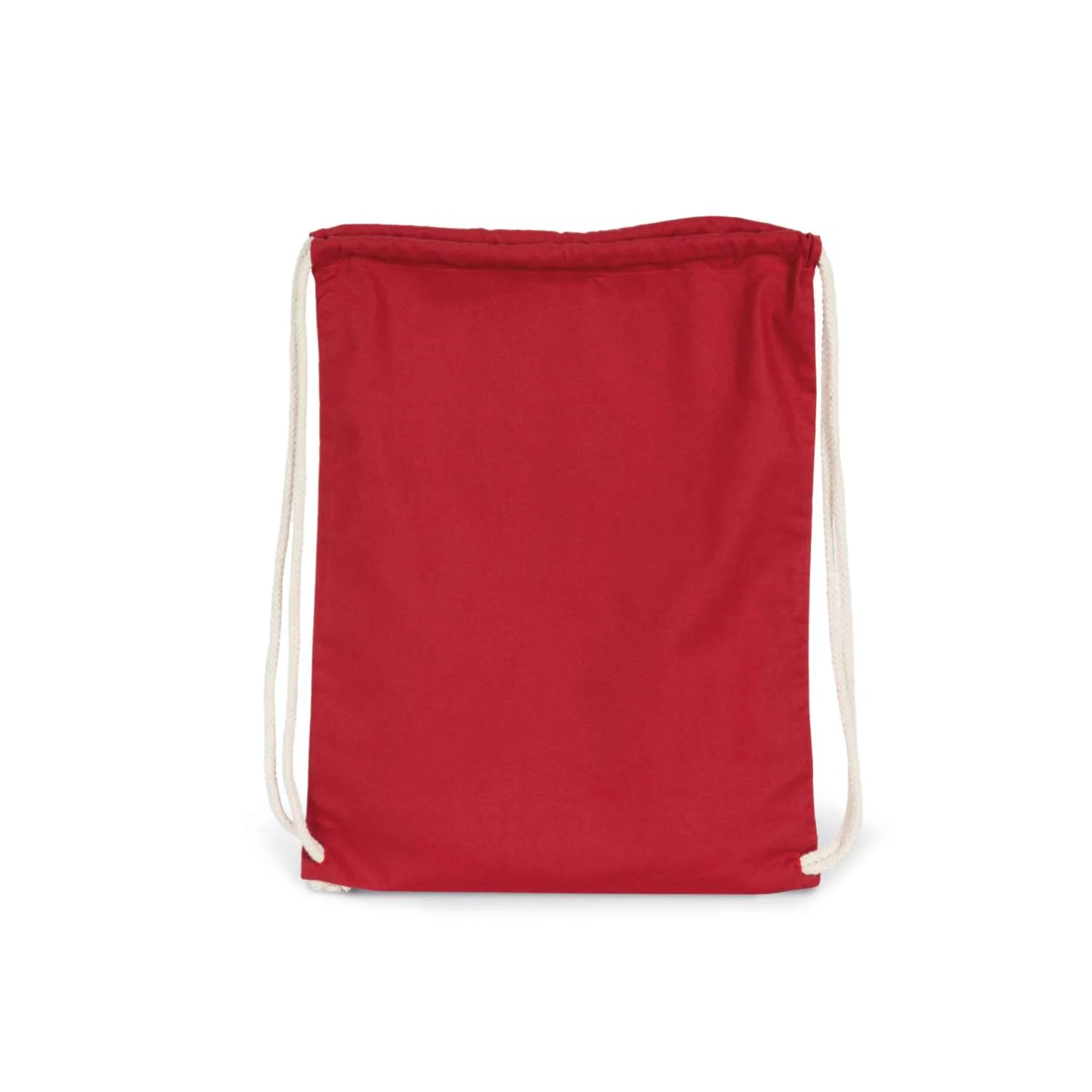 Kimood Organikus pamut hátizsák húzózsinórral táská Hibiscus Red