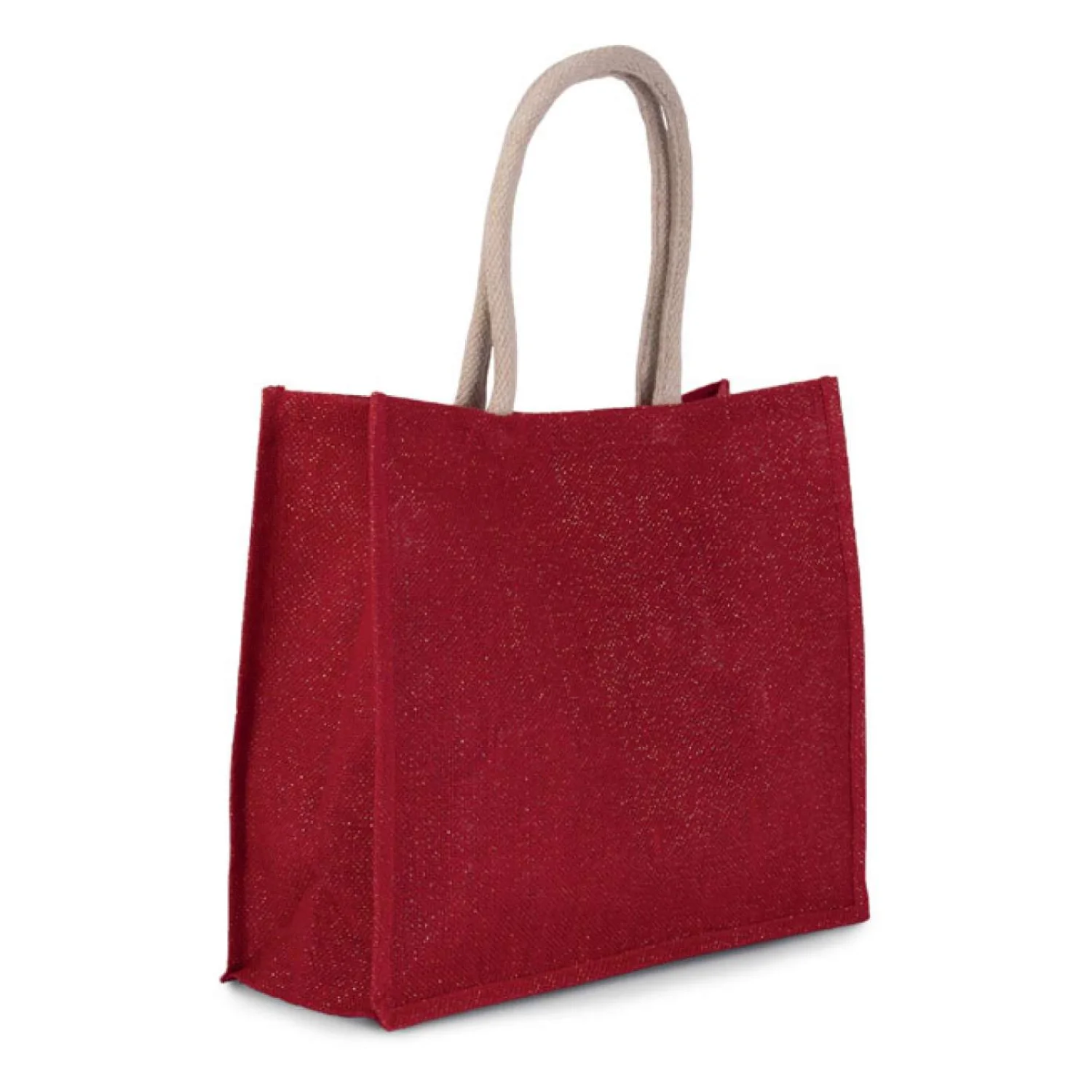 Kimood Juta strandtáska táská Cherry Red/Gold