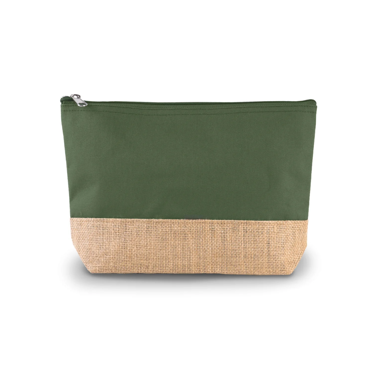 Kimood Pamutvászon és juta neszesszer táská Dusty Light Green/Natural