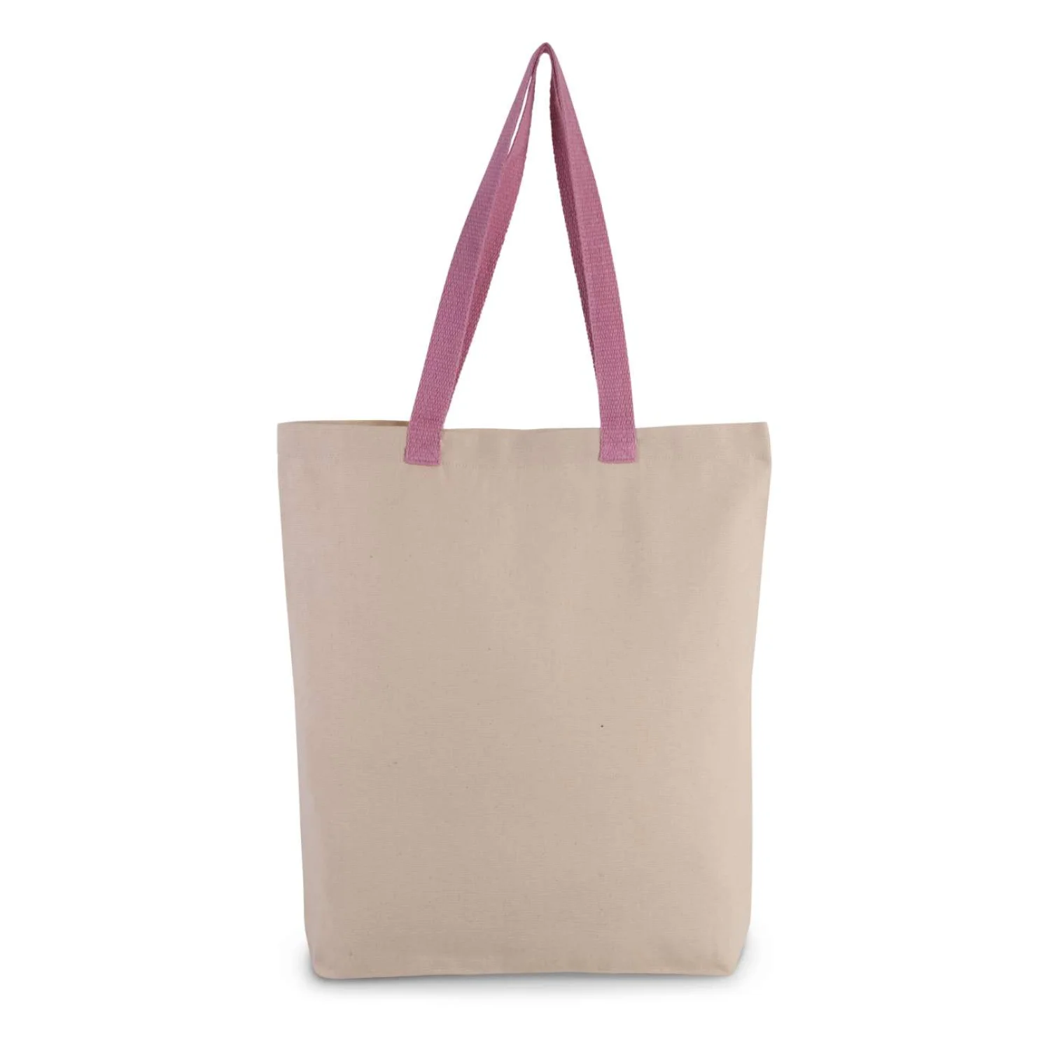 Kimood Bevásárlótáska kontrasztos színű füllel táská Natural/Dark Pink