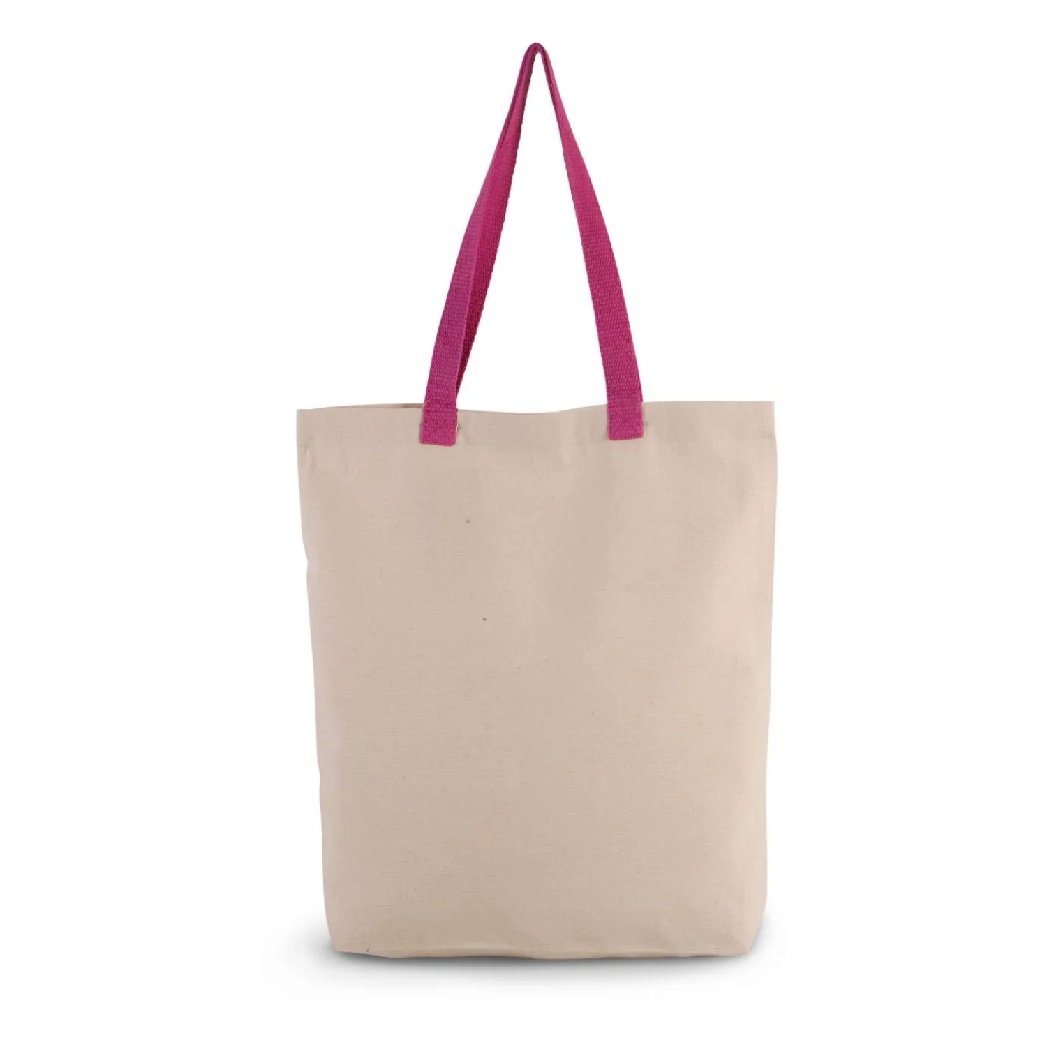 Kimood Bevásárlótáska kontrasztos színű füllel táská Natural/Magenta