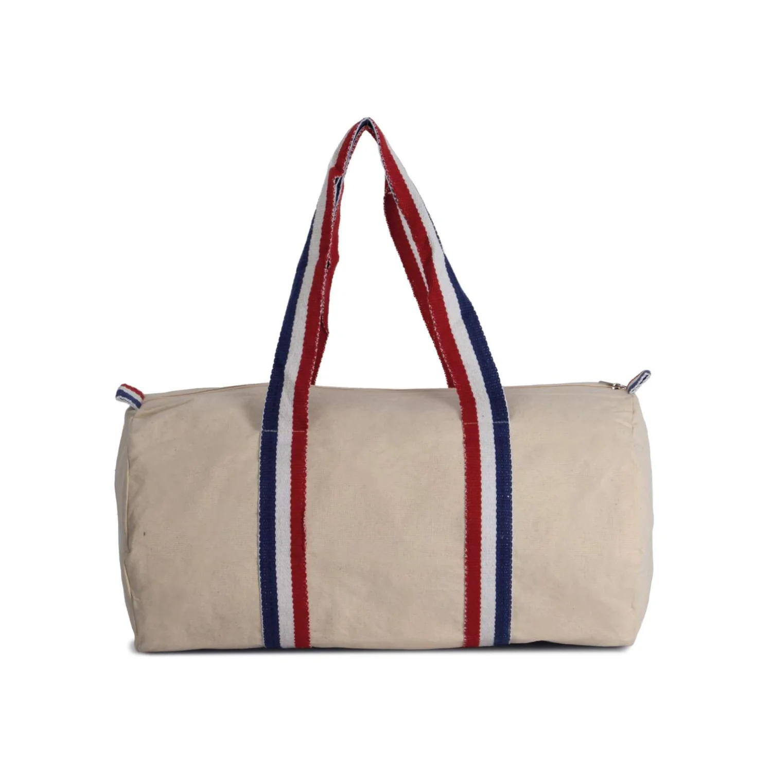 Kimood Pamutvászon sporttáska táská Natural/Reflex Blue/White/French Red