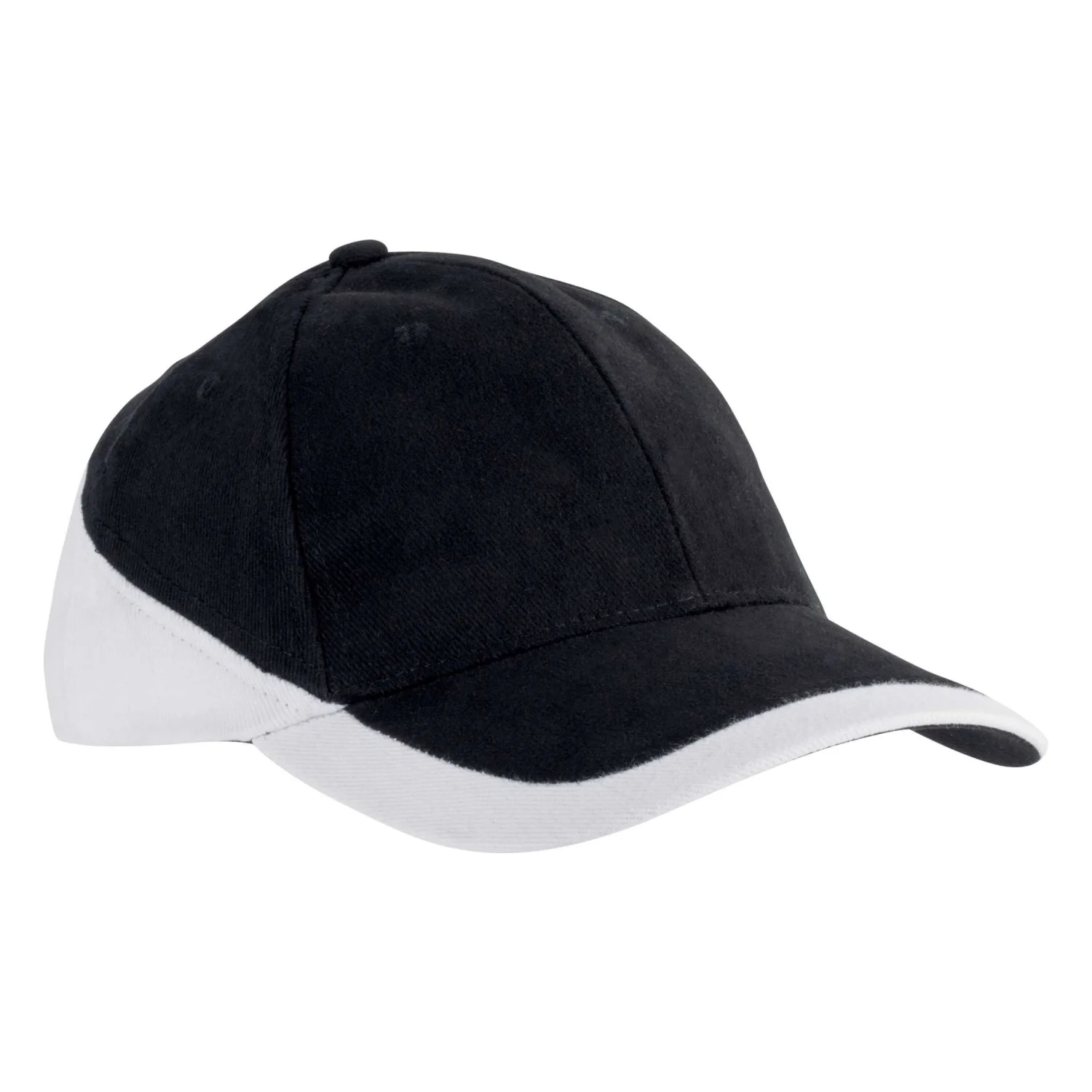 K-UP Racing - két színű 6 paneles sapka sapká Black/White
