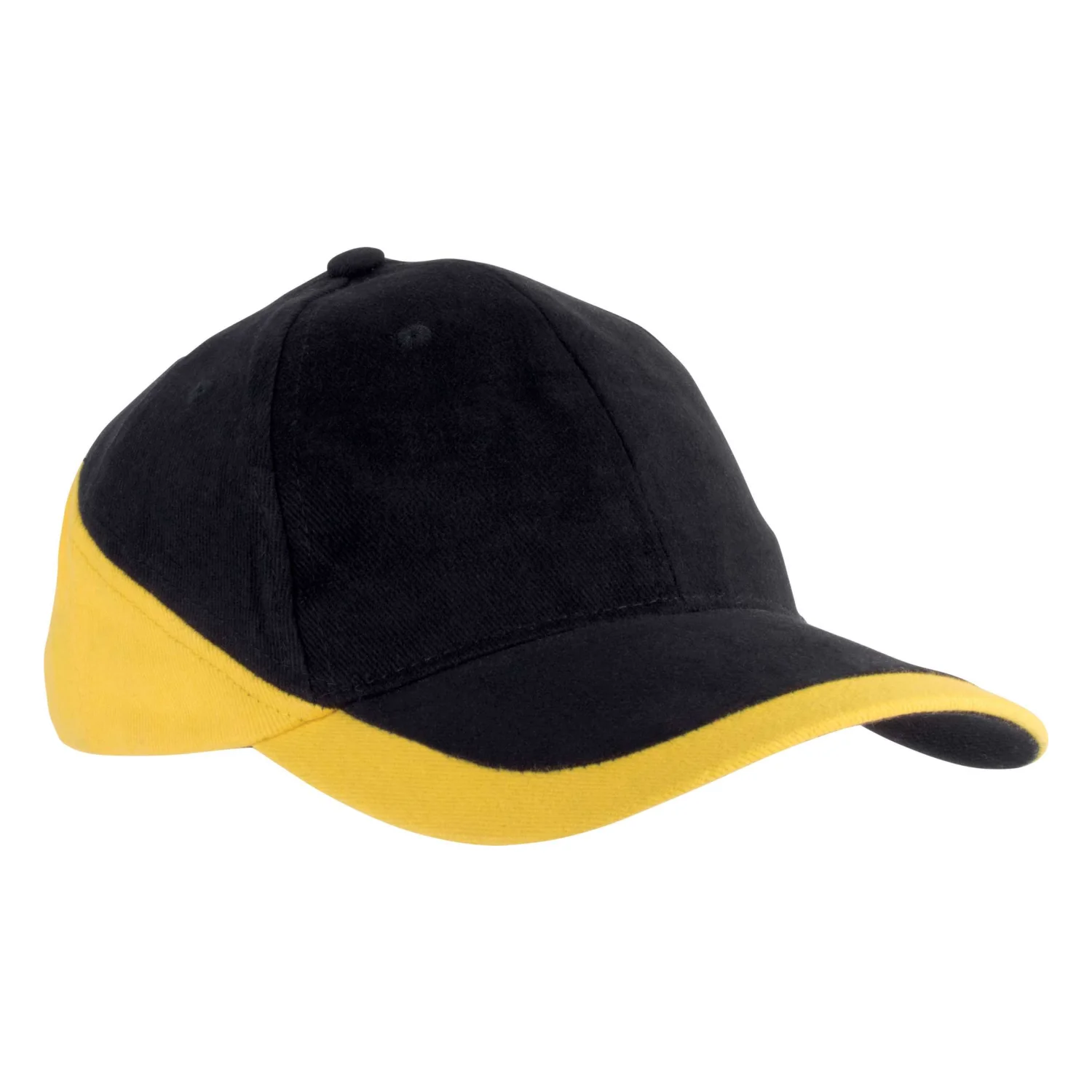 K-UP Racing - két színű 6 paneles sapka sapká Black/Yellow