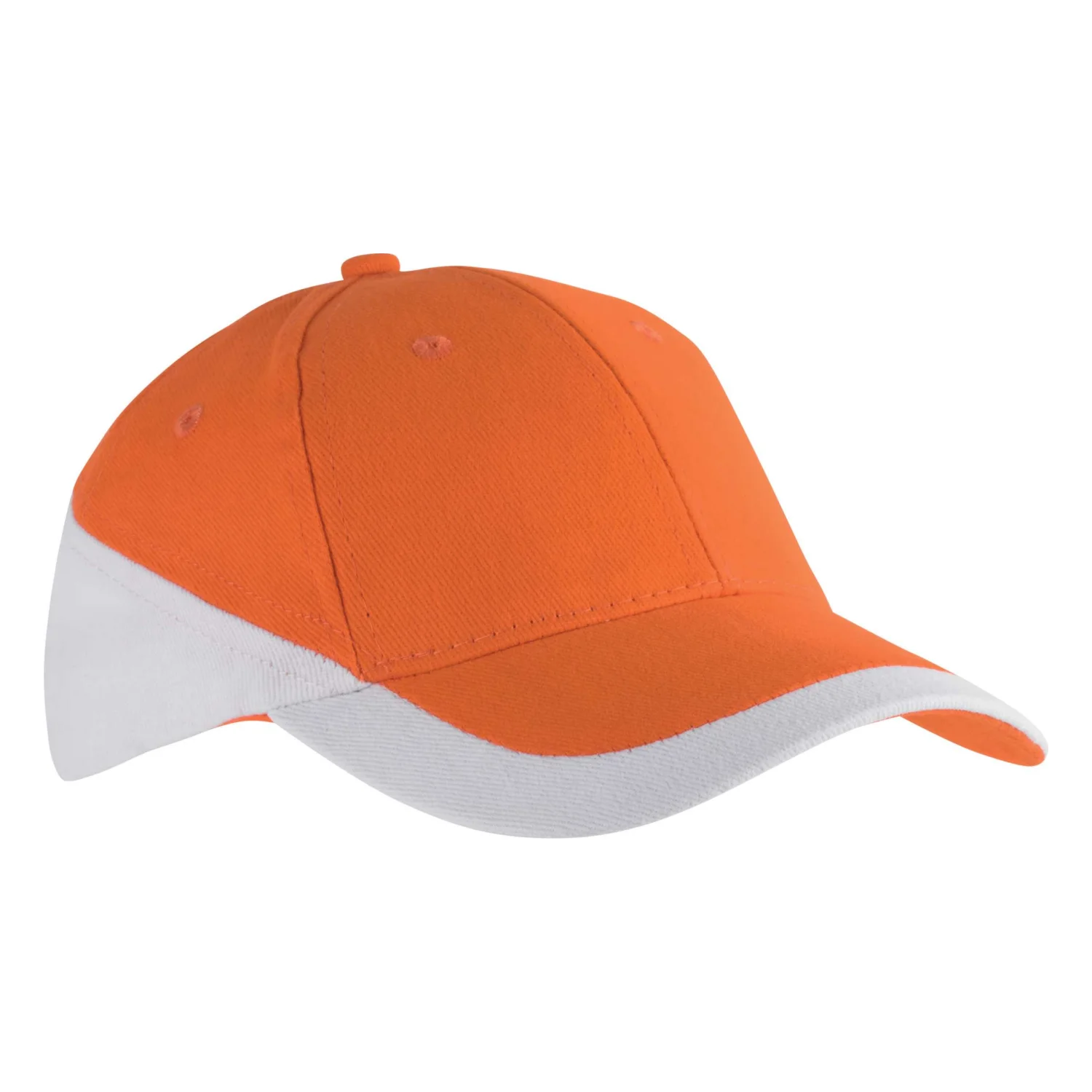 K-UP Racing - két színű 6 paneles sapka sapká Orange/White
