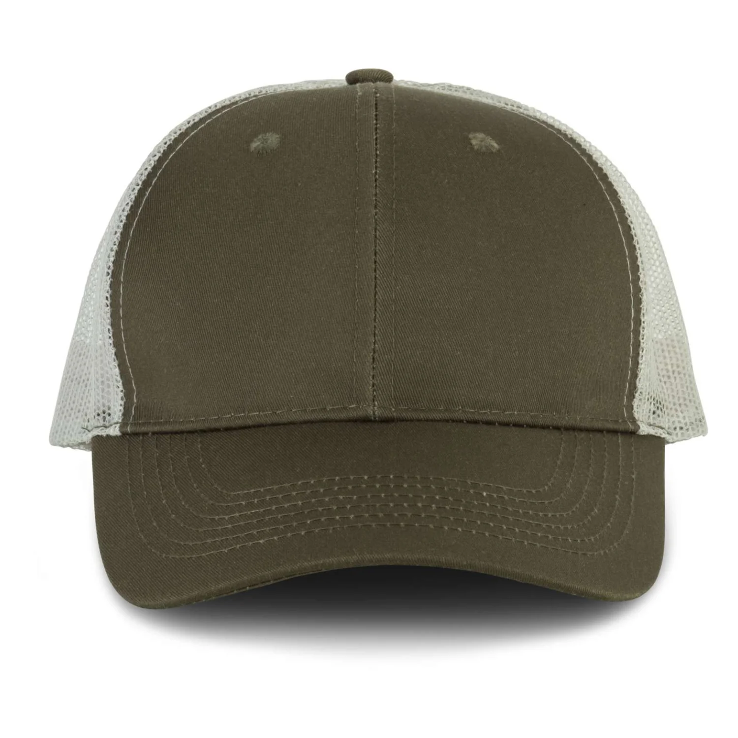 K-UP Oekotex tanúsítvánnyal rendelkező hálós sapka sapká Khaki/Light Grey