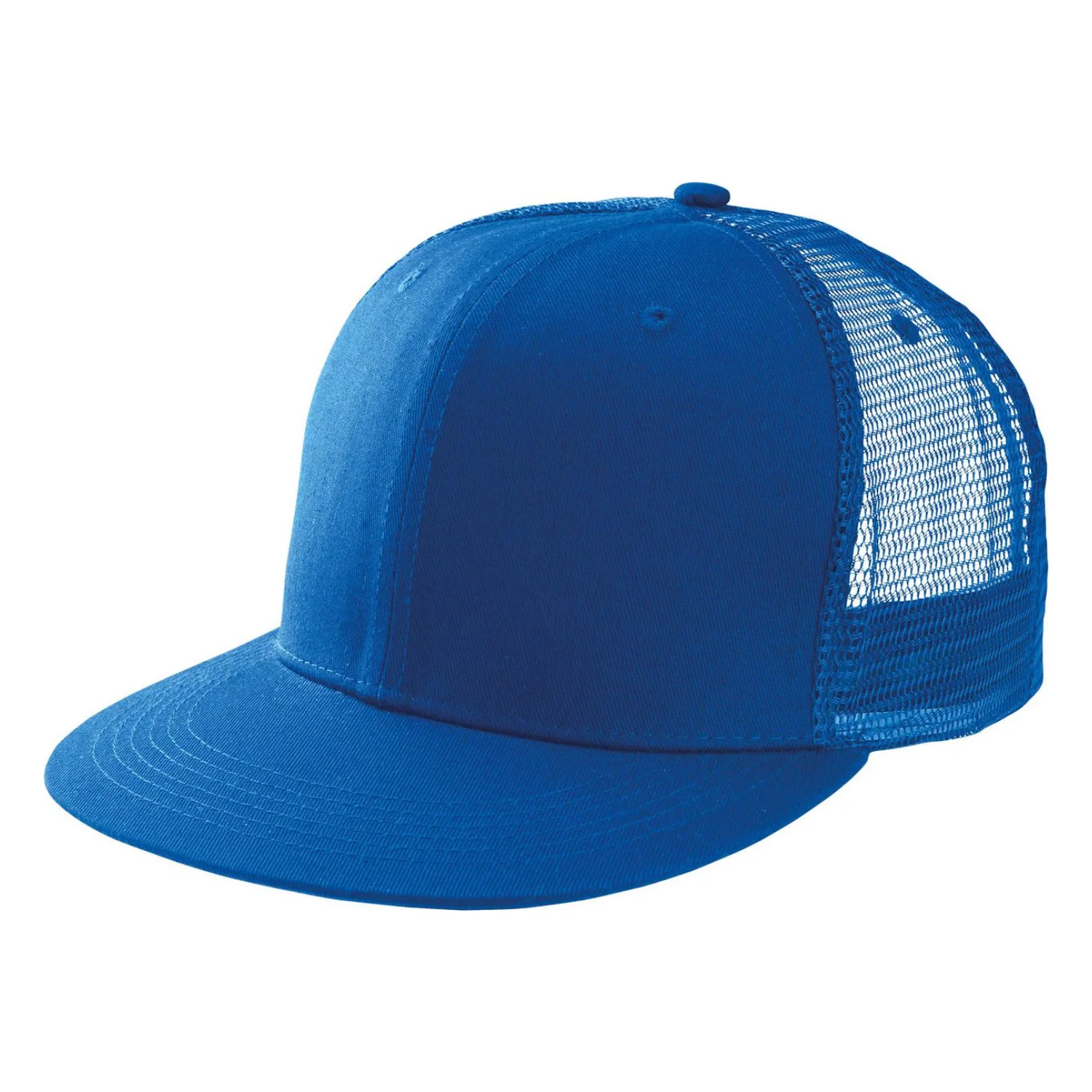 K-UP 6 paneles hálós sapka lapos napellenzővel sapká Royal Blue
