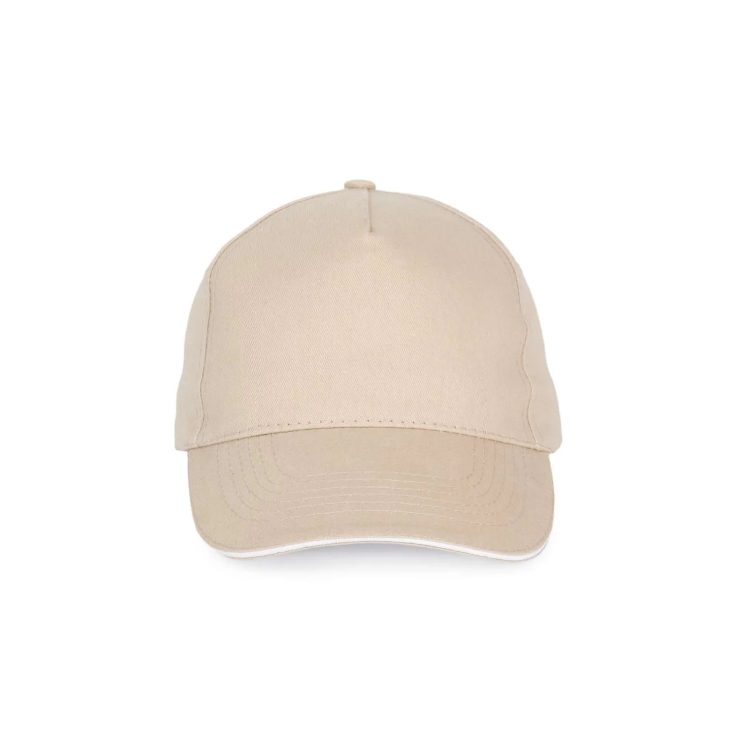 K-UP Szendvics-ellenzős 5 paneles sapka sapká Beige/White