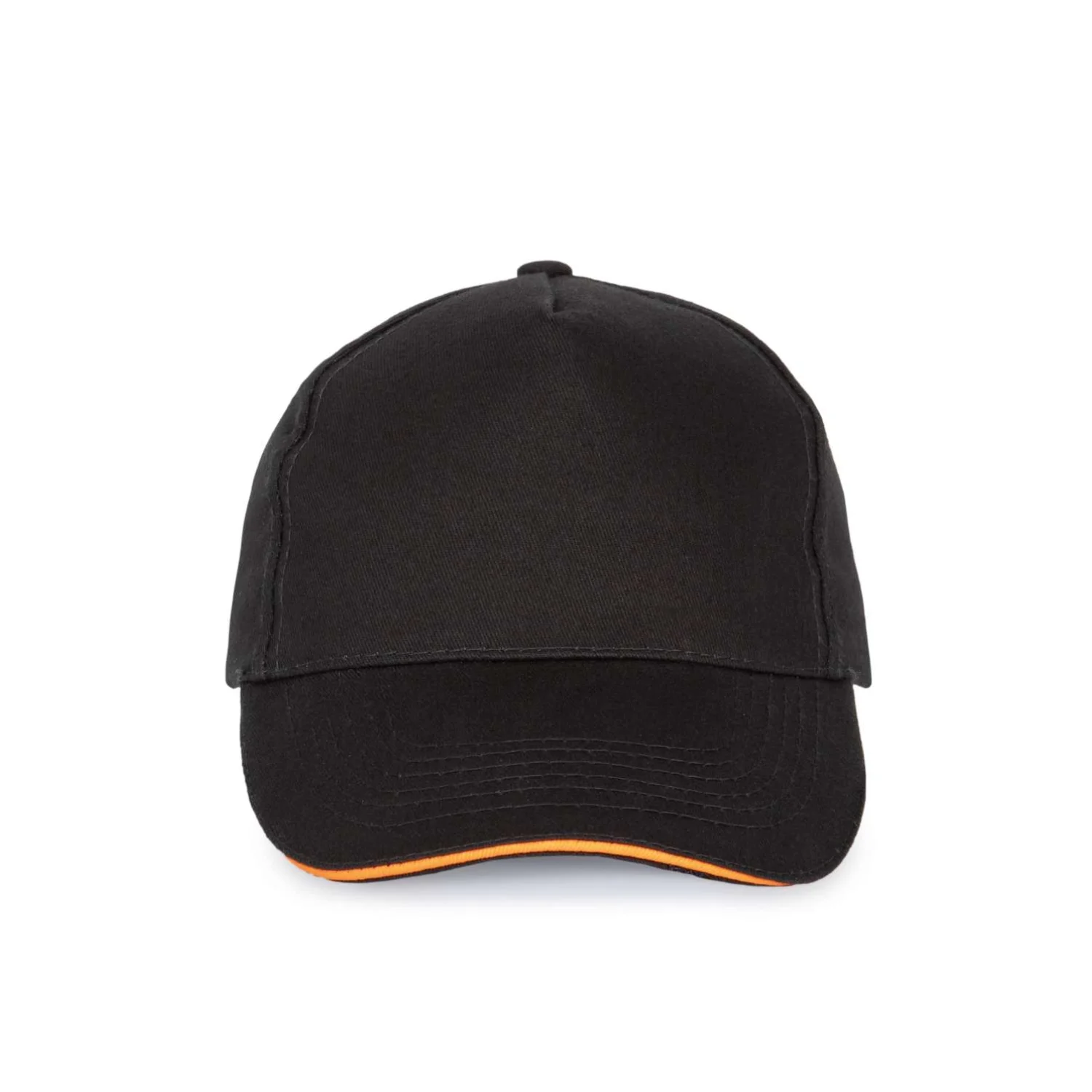 K-UP Szendvics-ellenzős 5 paneles sapka sapká Black/Orange