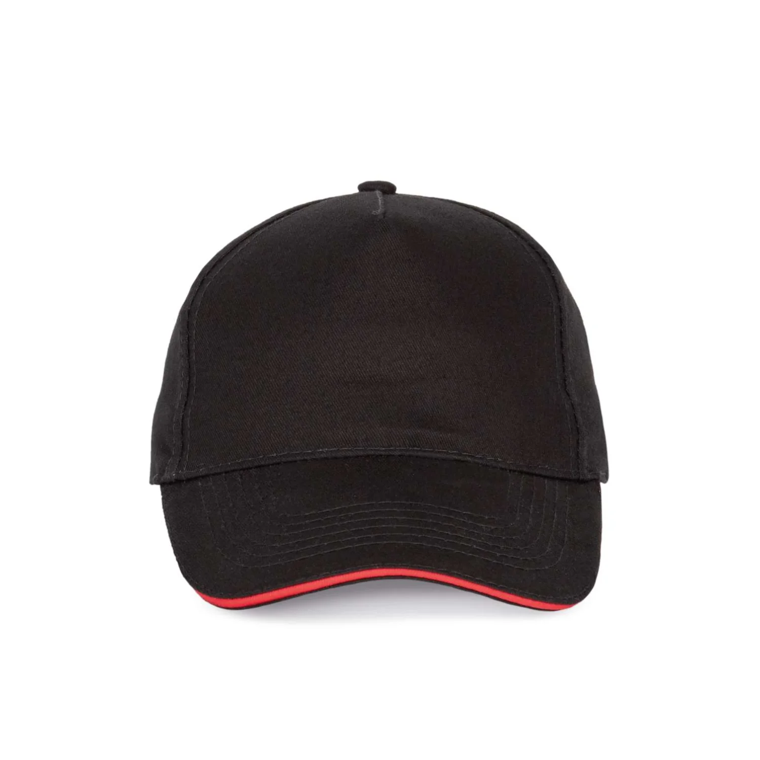 K-UP Szendvics-ellenzős 5 paneles sapka sapká Black/Red