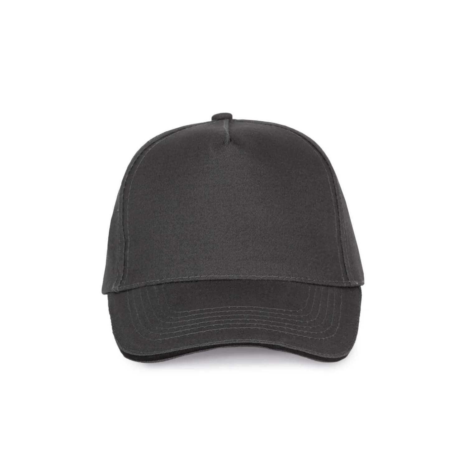 K-UP Szendvics-ellenzős 5 paneles sapka sapká Dark Grey/Black
