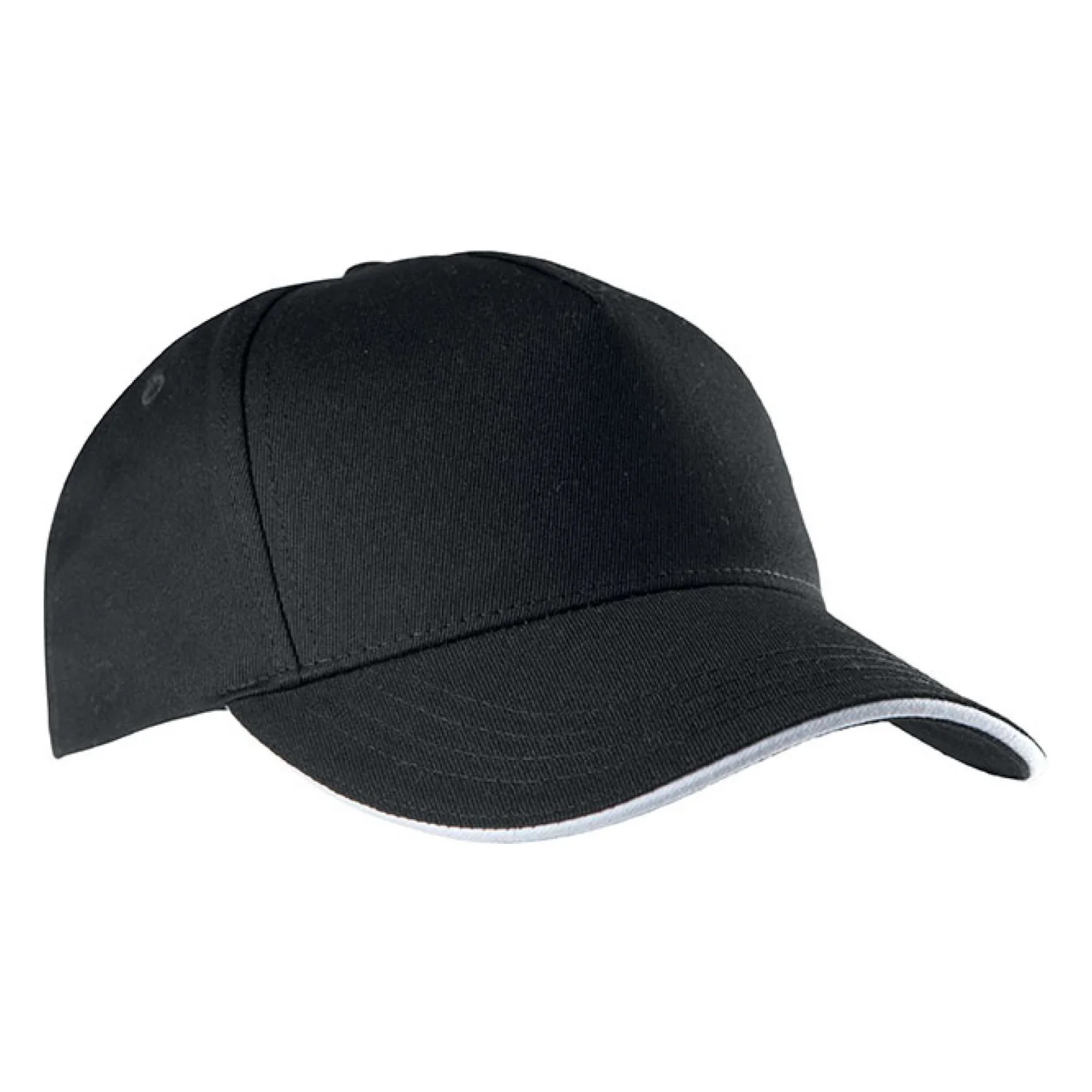 K-UP Szendvics-ellenzős 5 paneles sapka sapká Black/White