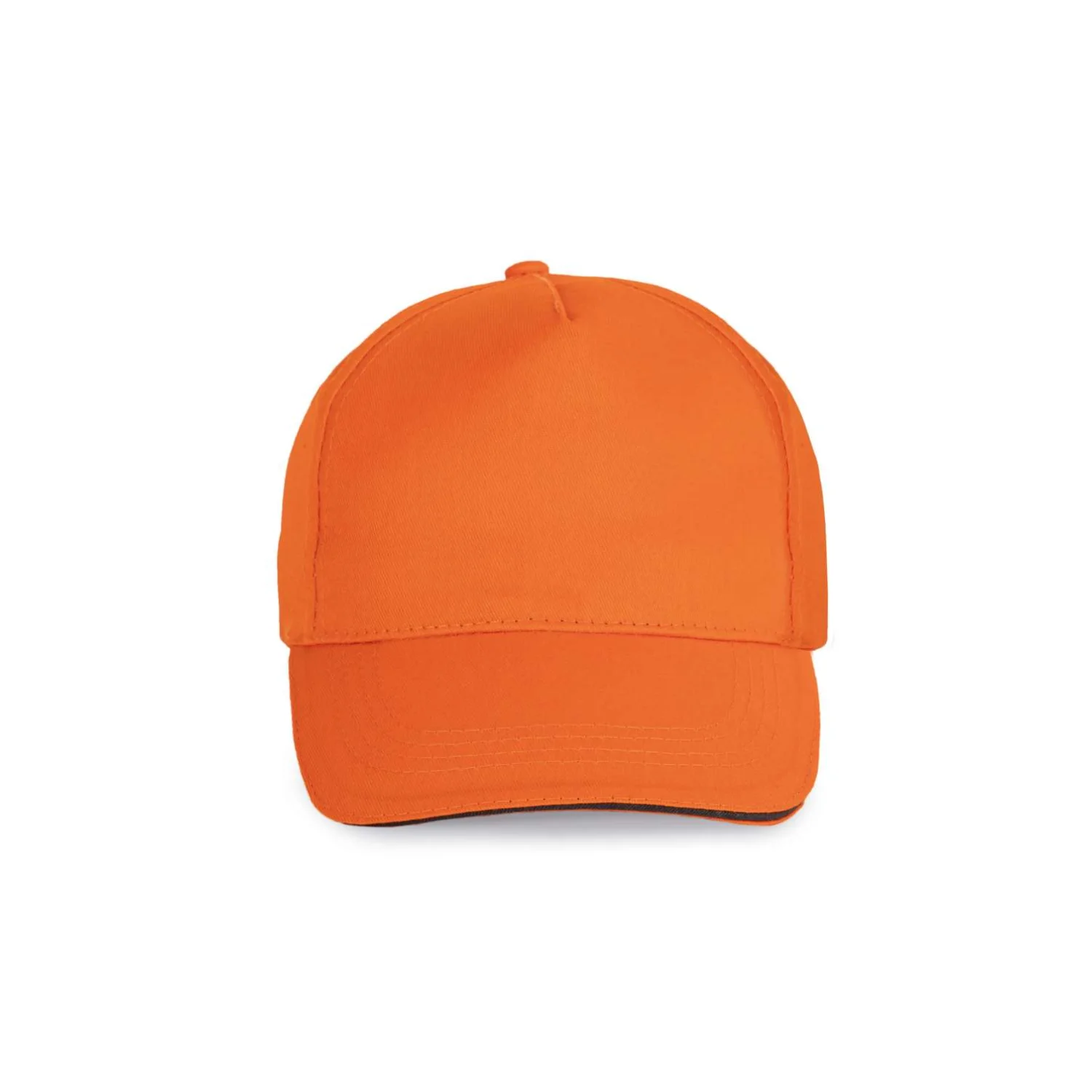 K-UP Szendvics-ellenzős 5 paneles sapka sapká Orange/Dark Grey