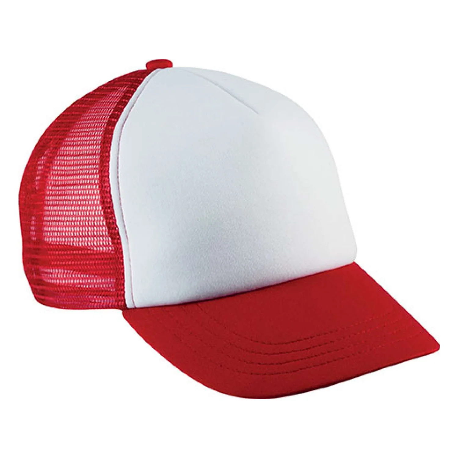 K-UP Gyermek hálós 5 paneles sapka sapká White/Red