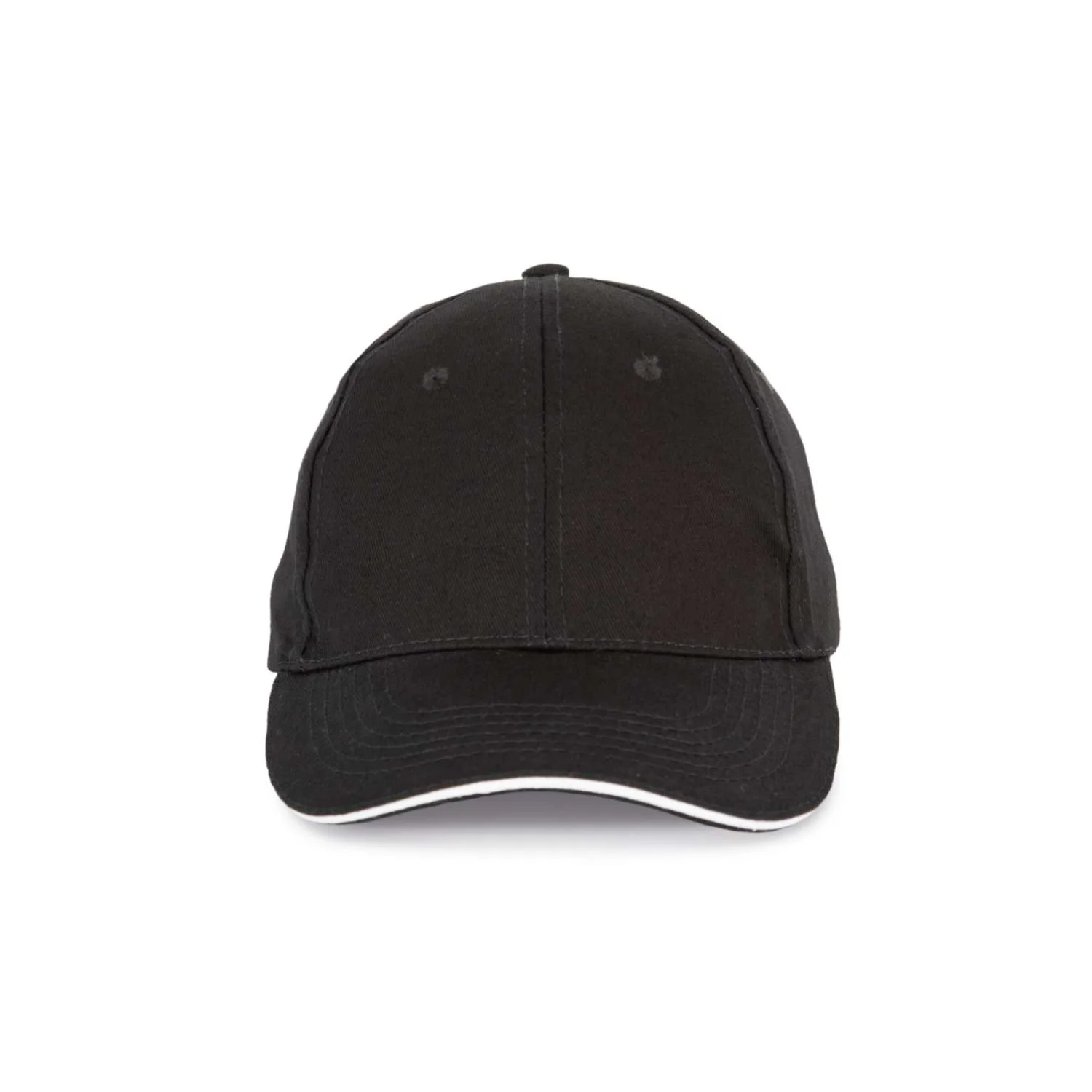 K-UP Szendvics-ellenzős 6 paneles sapka sapká Black/White