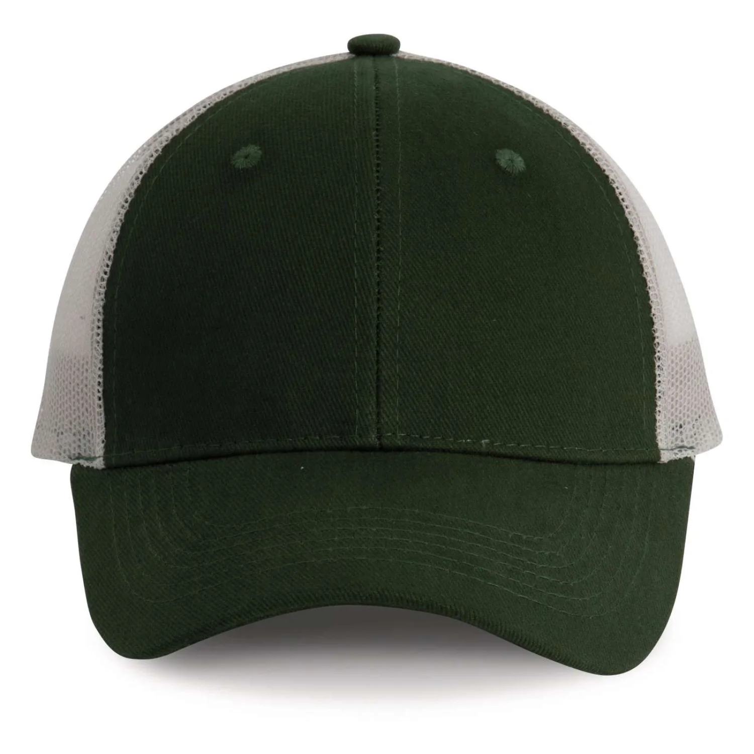 K-UP 6 paneles hálós sapka sapká Forest Green/Light Grey