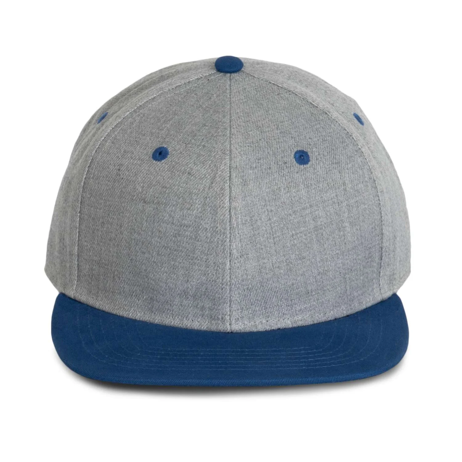 K-UP Állítható 6 paneles sapka sapká Light Grey Heather/Royal Blue