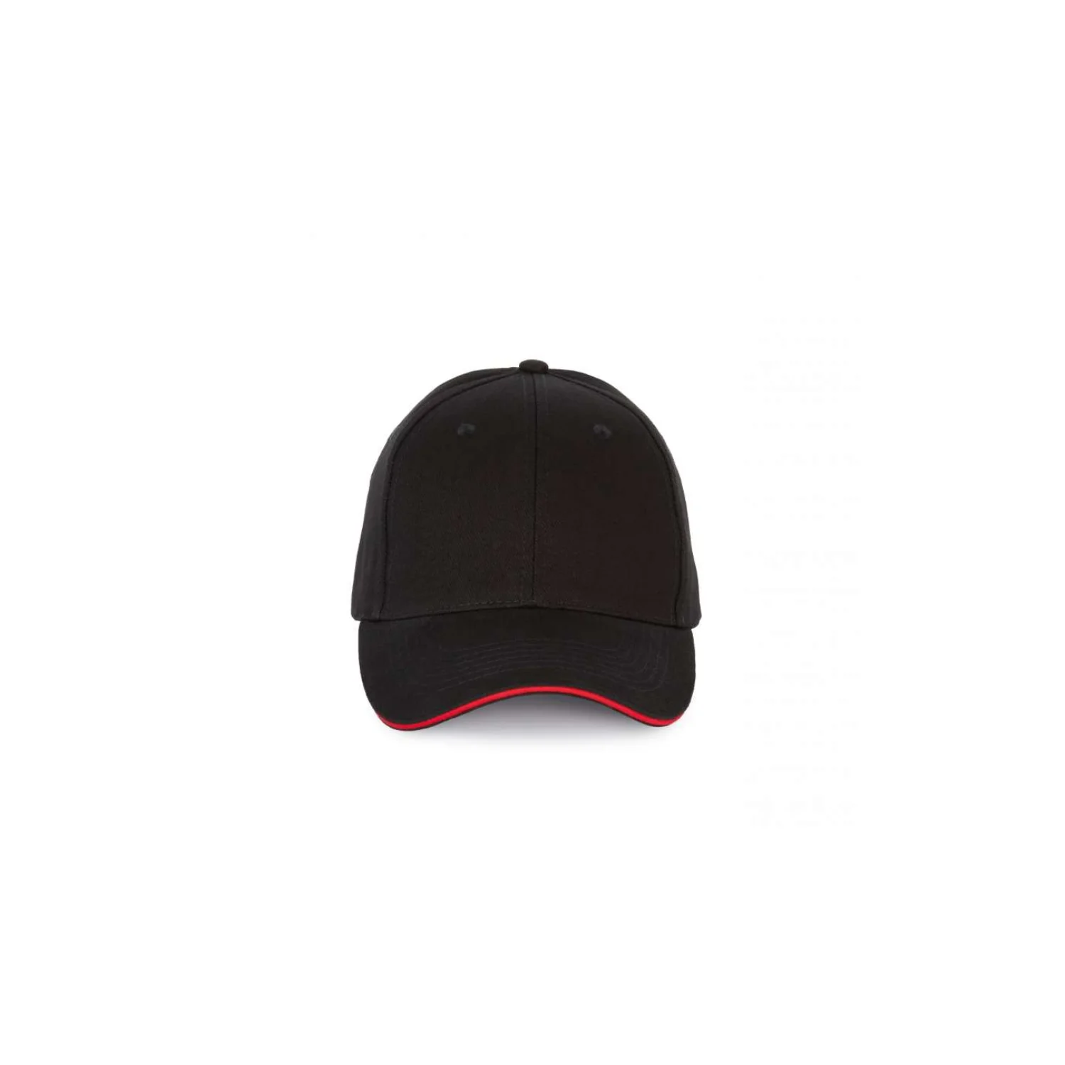 K-UP 6 paneles sapka kontrasztos szendvics-ellenzővel sapká Black/Red